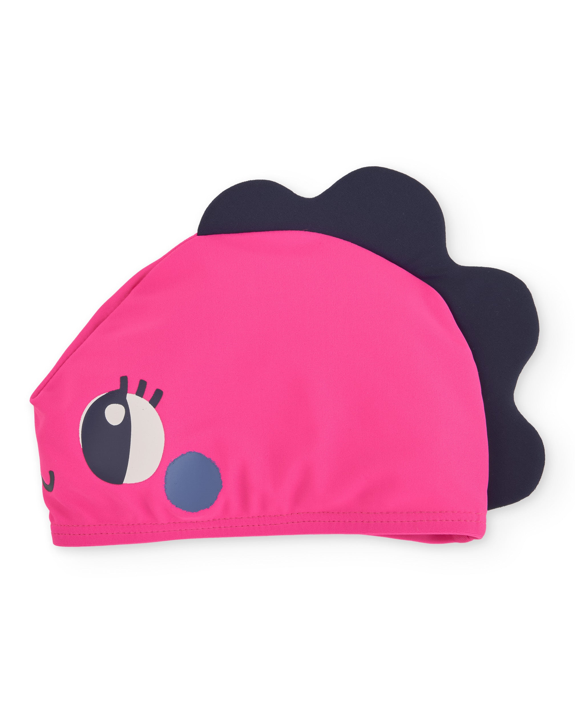 Gorro de natación de niña de punto y elástico
