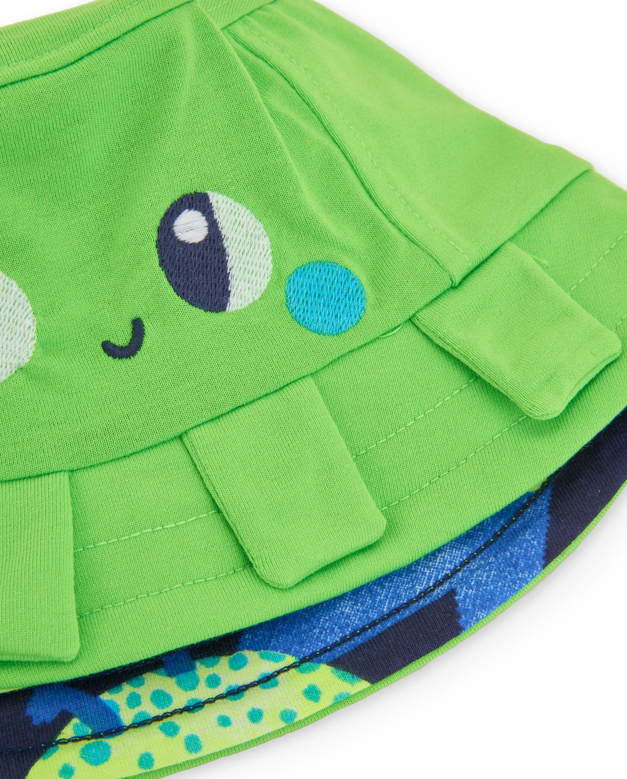 Gorro de niño de punto y diseño reversible