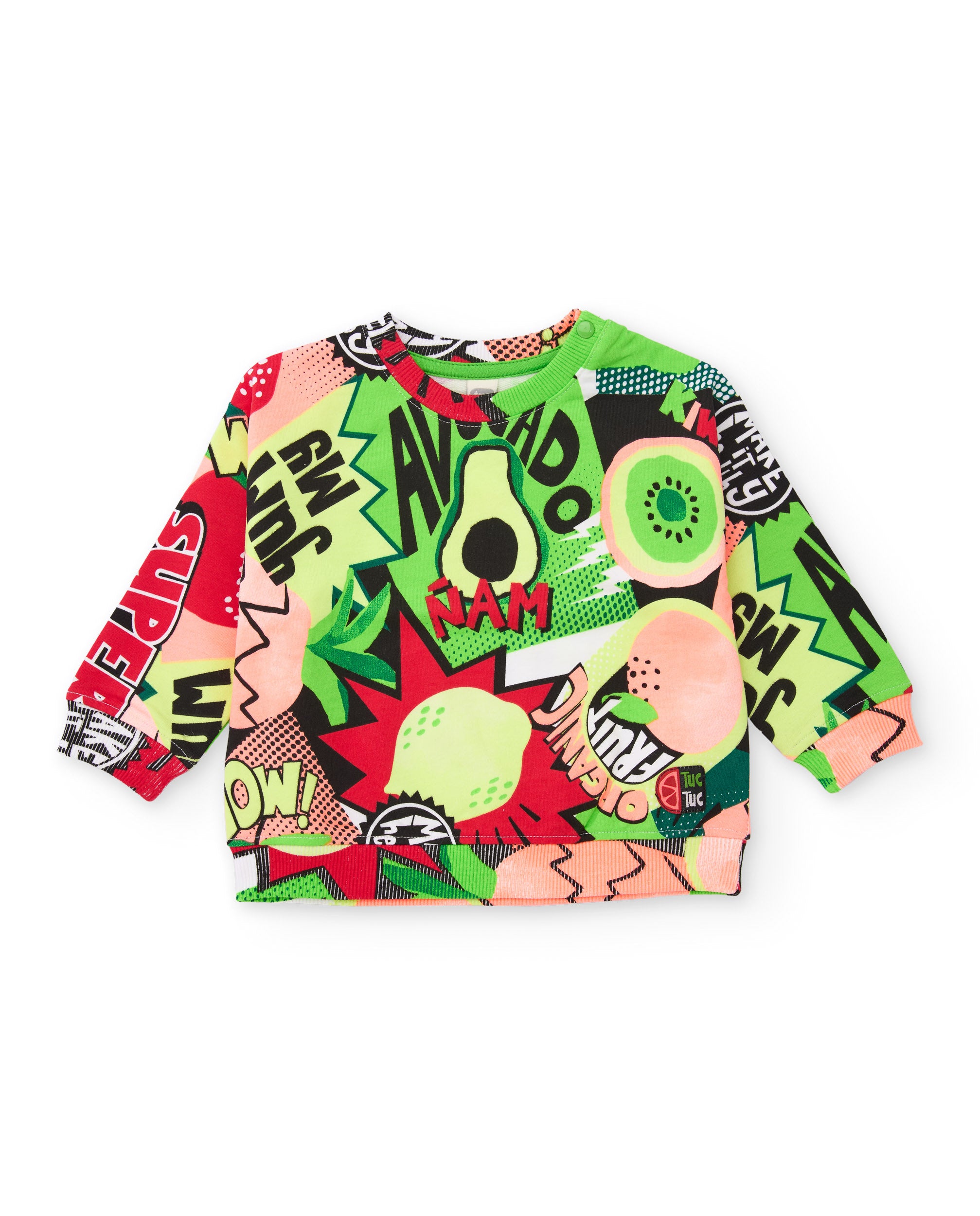 Sudadera de niño de punto con gráficos de cómic