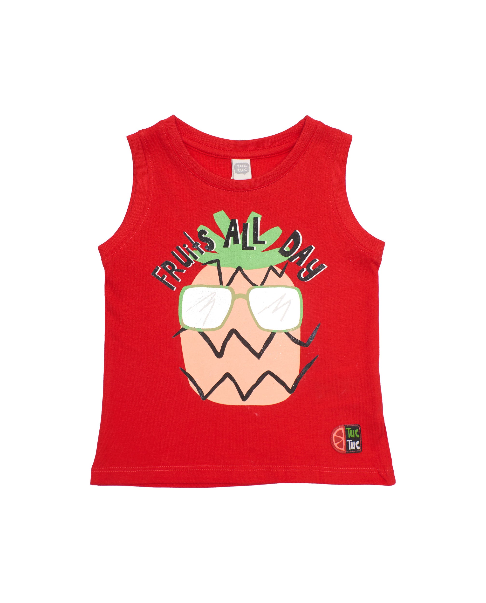 Camiseta de niño de punto con diseño de piña