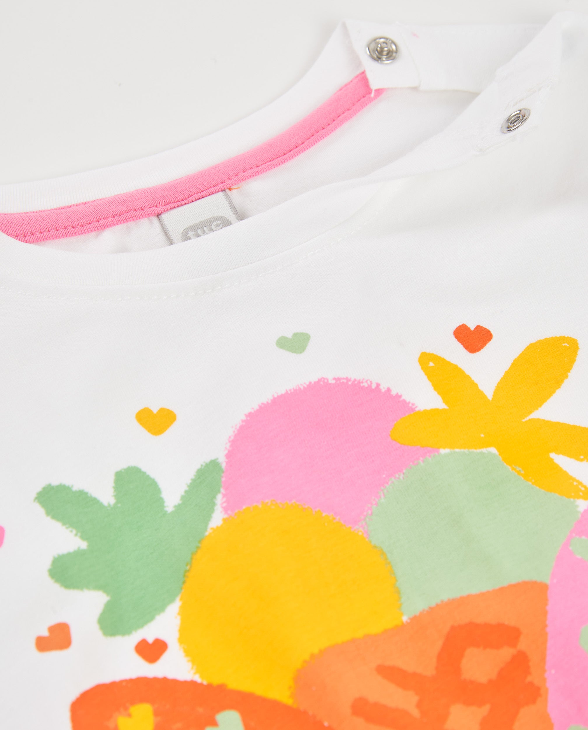 Camiseta de niña de punto con nudo frontal