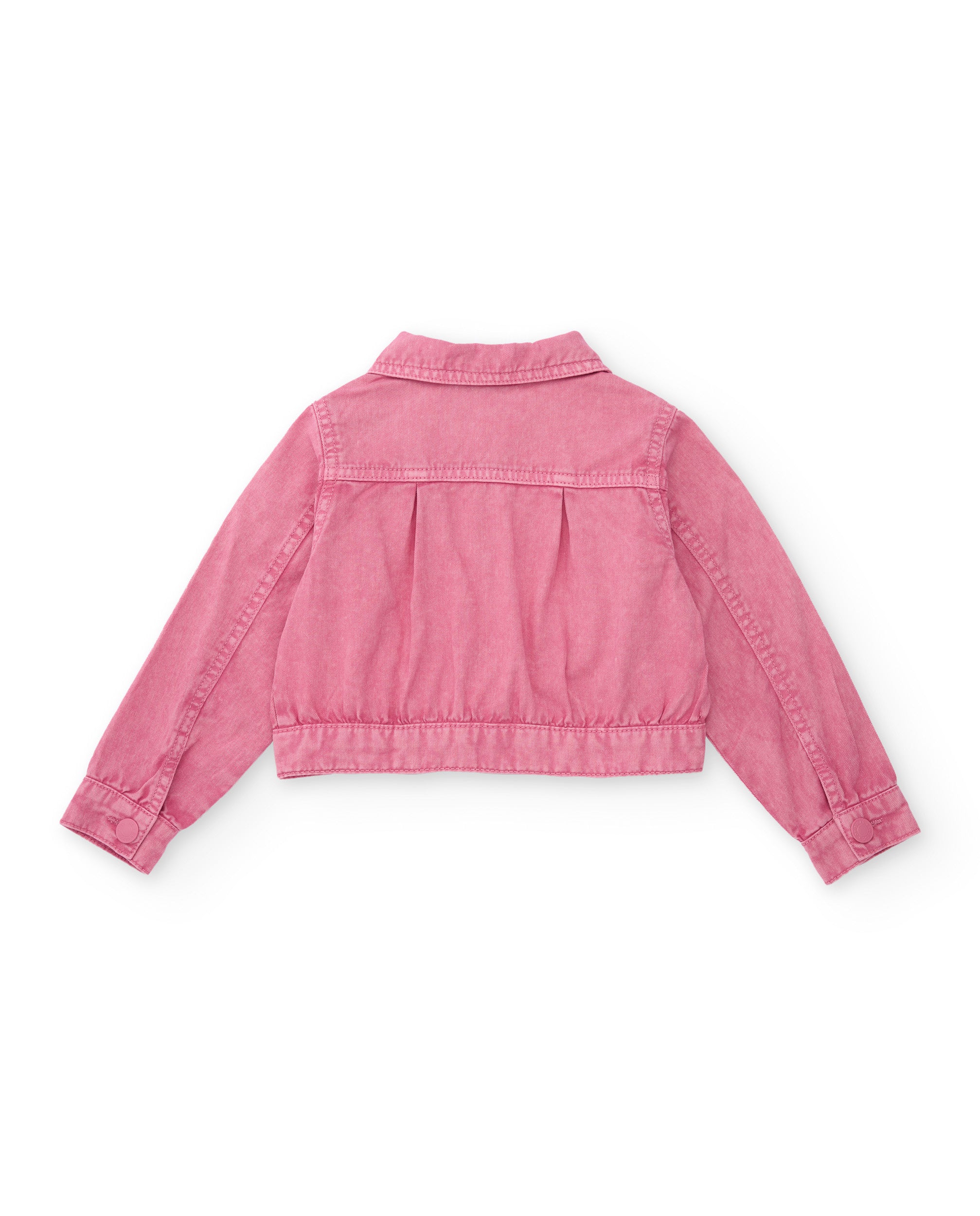 Chaqueta de niña de plana y denim suave
