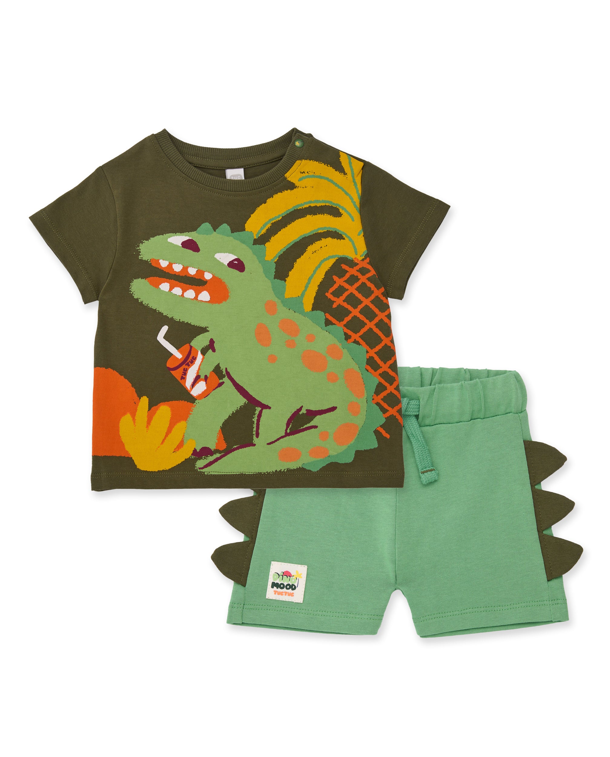 Conjunto de niño de punto con apliques laterales