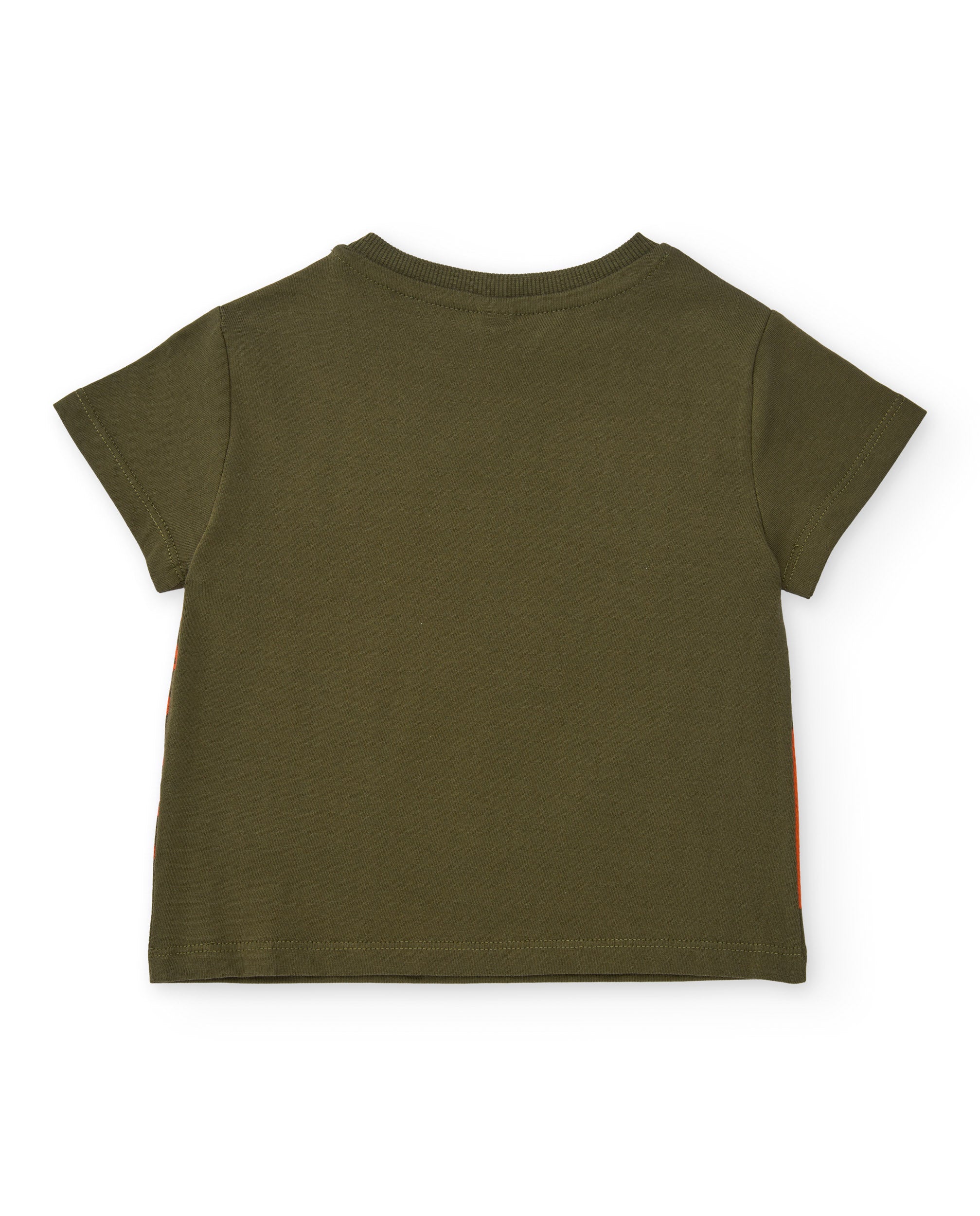 Camiseta de niño de punto con cierre en hombro