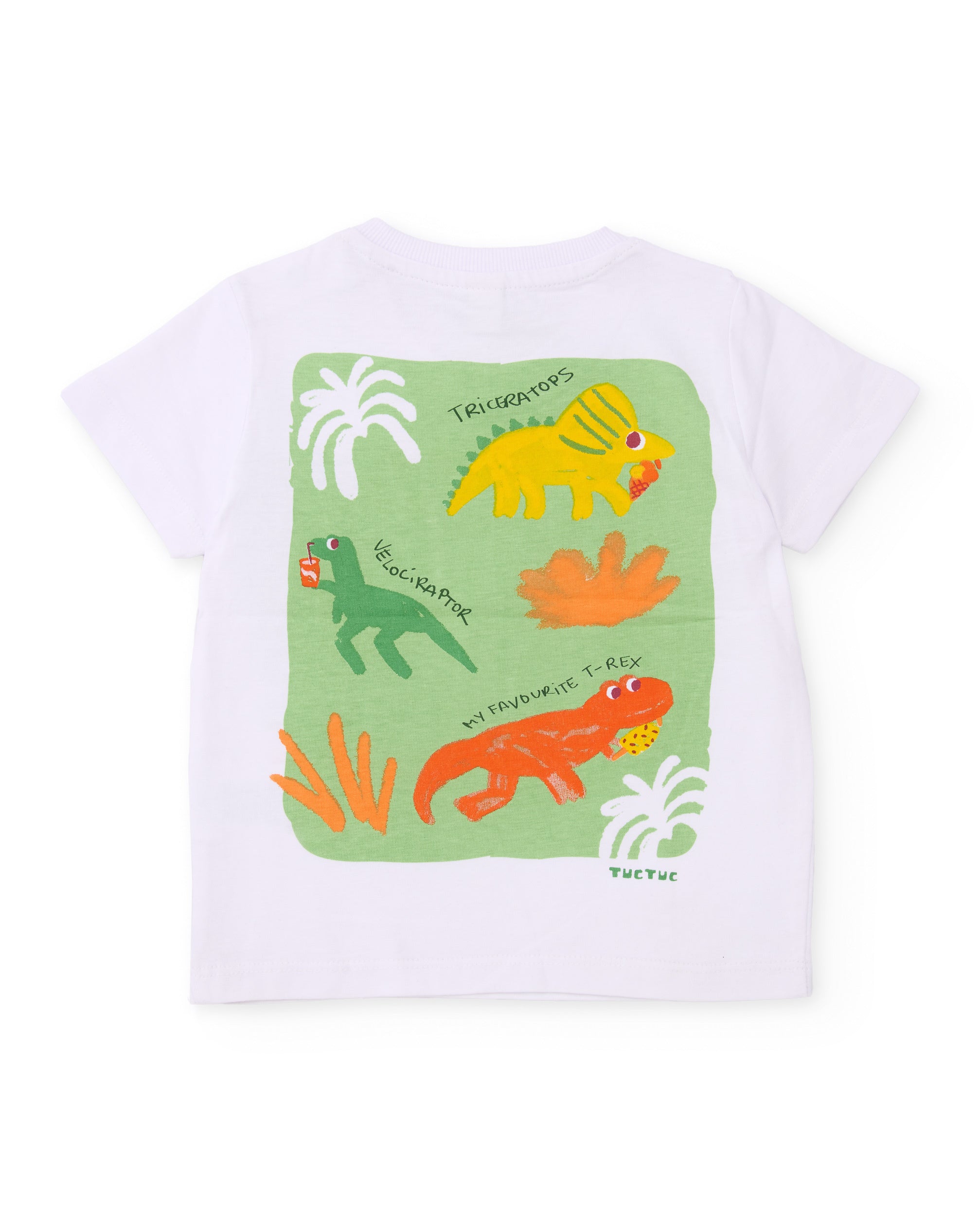Camiseta de niño de punto y gráfico con palmera
