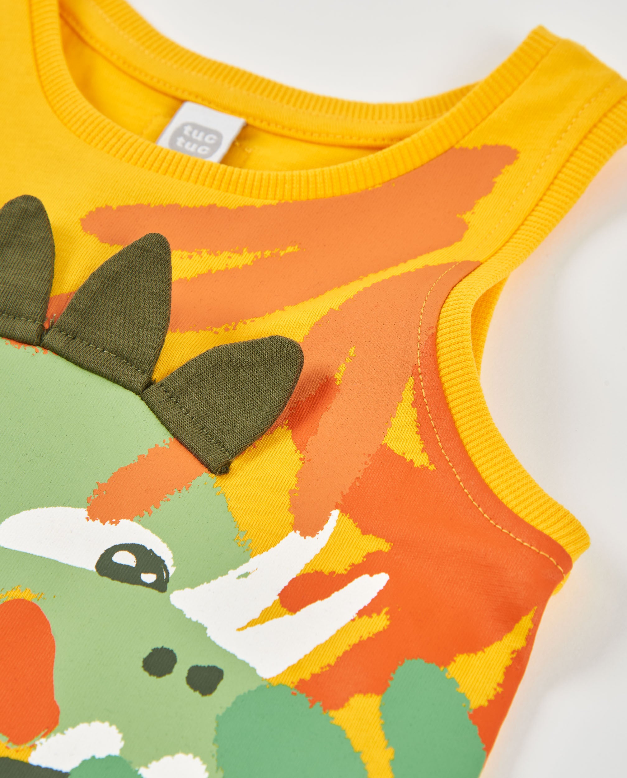 Camiseta de niño de punto y tirantes
