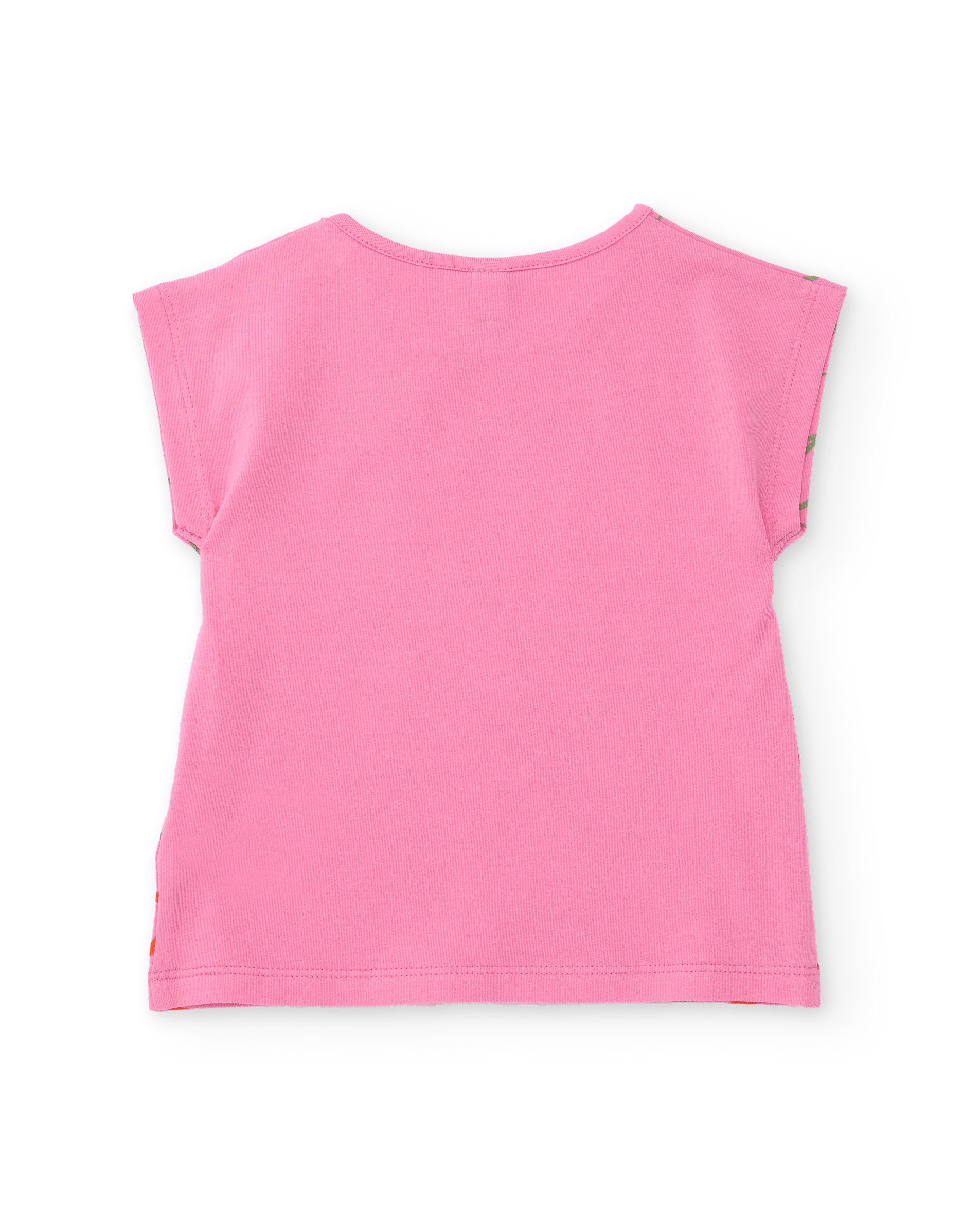 Camiseta de niña de punto con dinosaurio decorativo