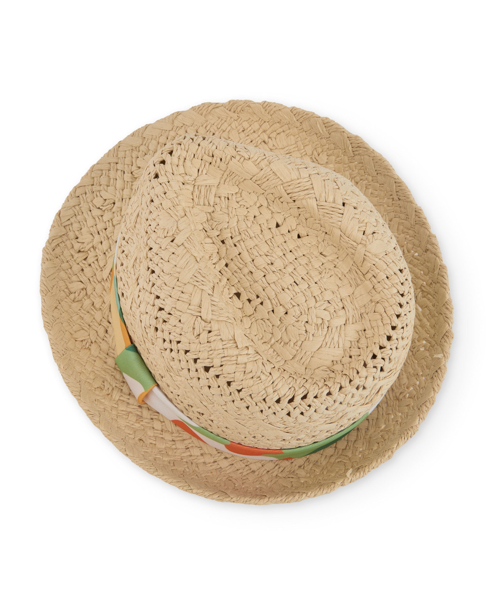 Sombrero de niño de plana y cinta con nudo lateral