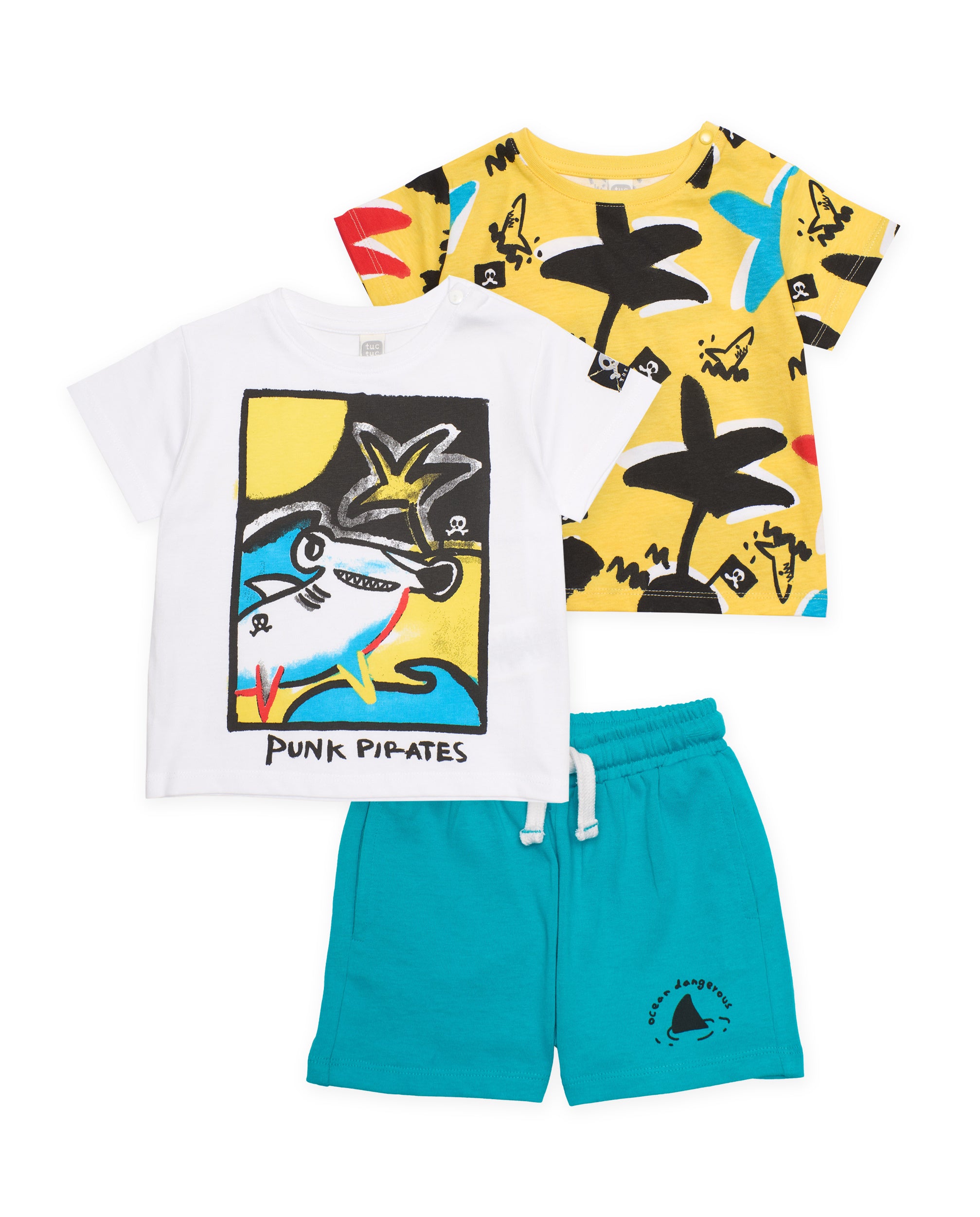 Conjunto de niño de punto de tres piezas
