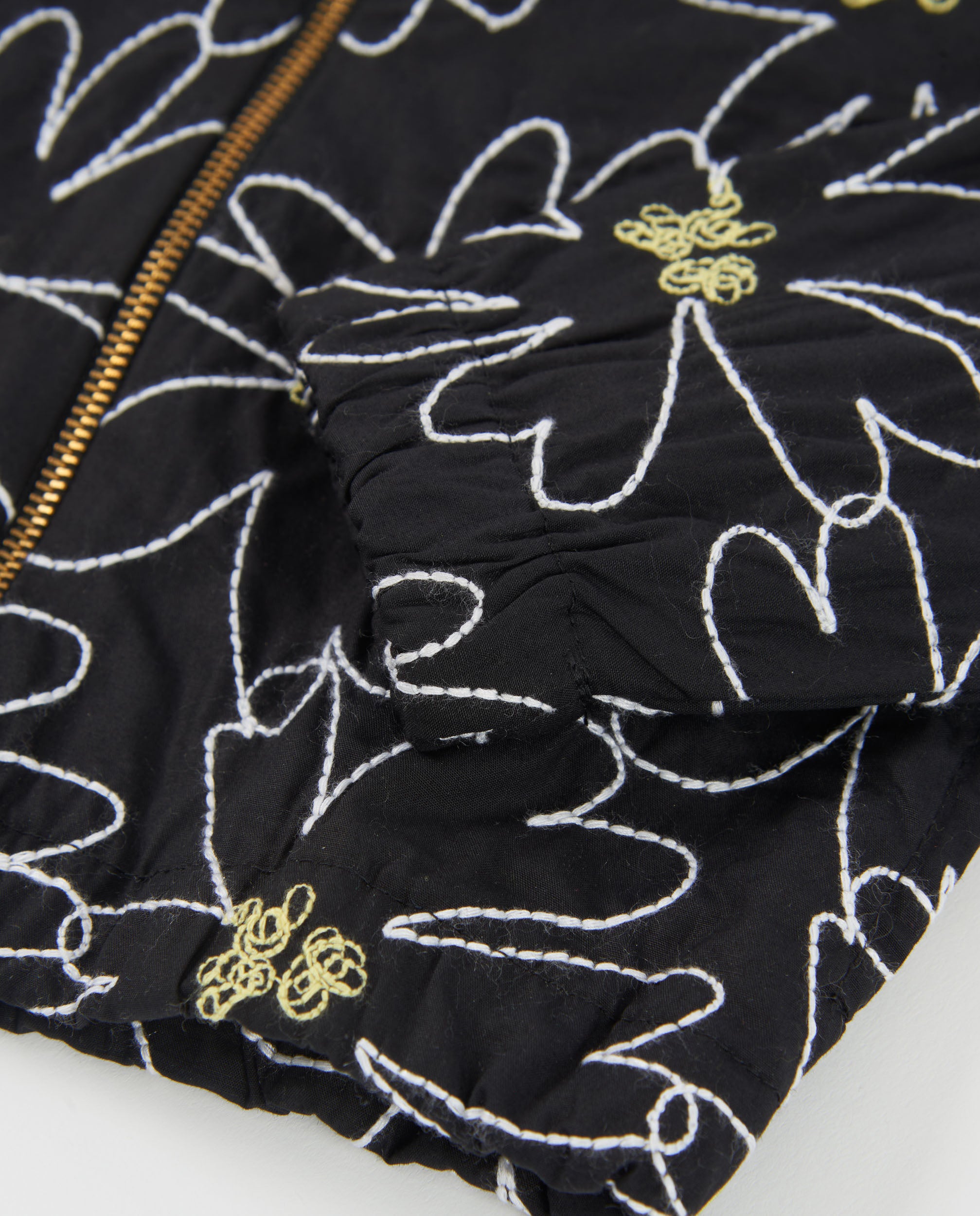 Chaqueta de niña de plana con estampado floral