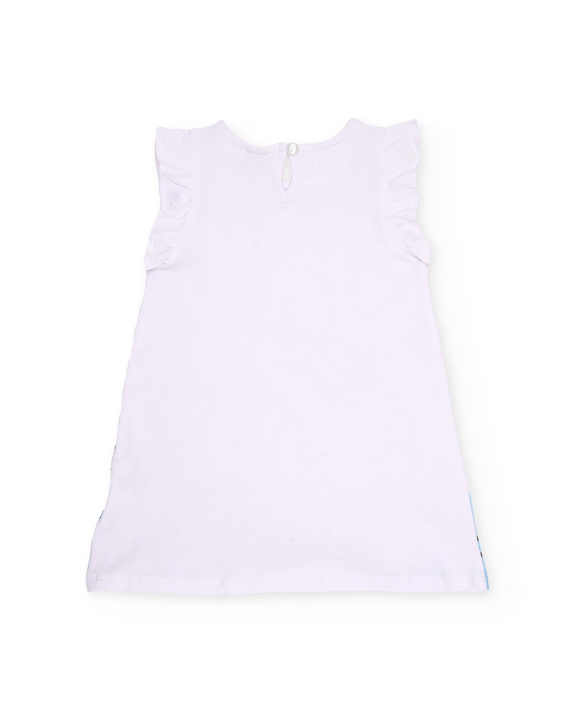 Vestido de niña de punto con estampado de sirenas