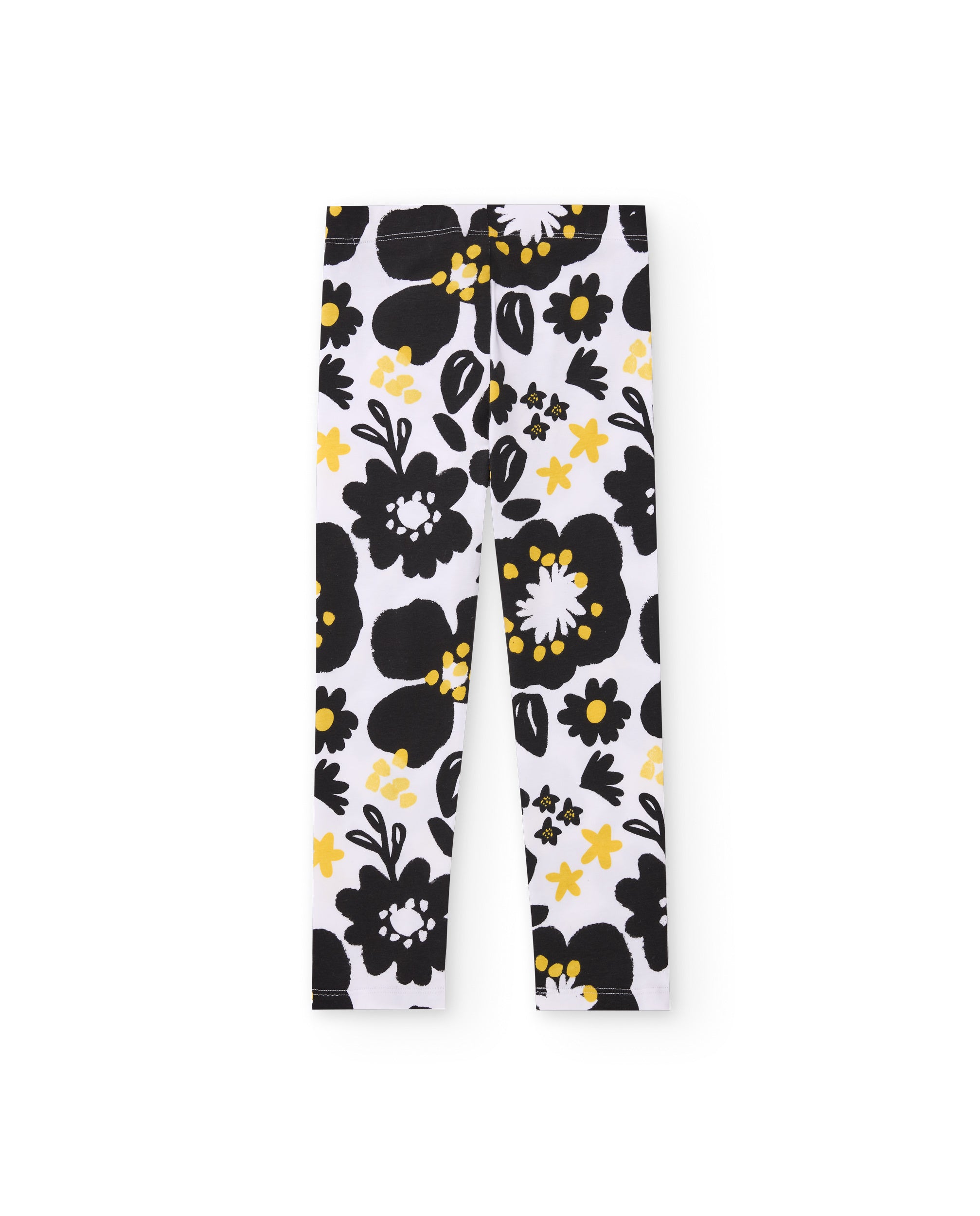 Leggings de niña de punto con estampado integral