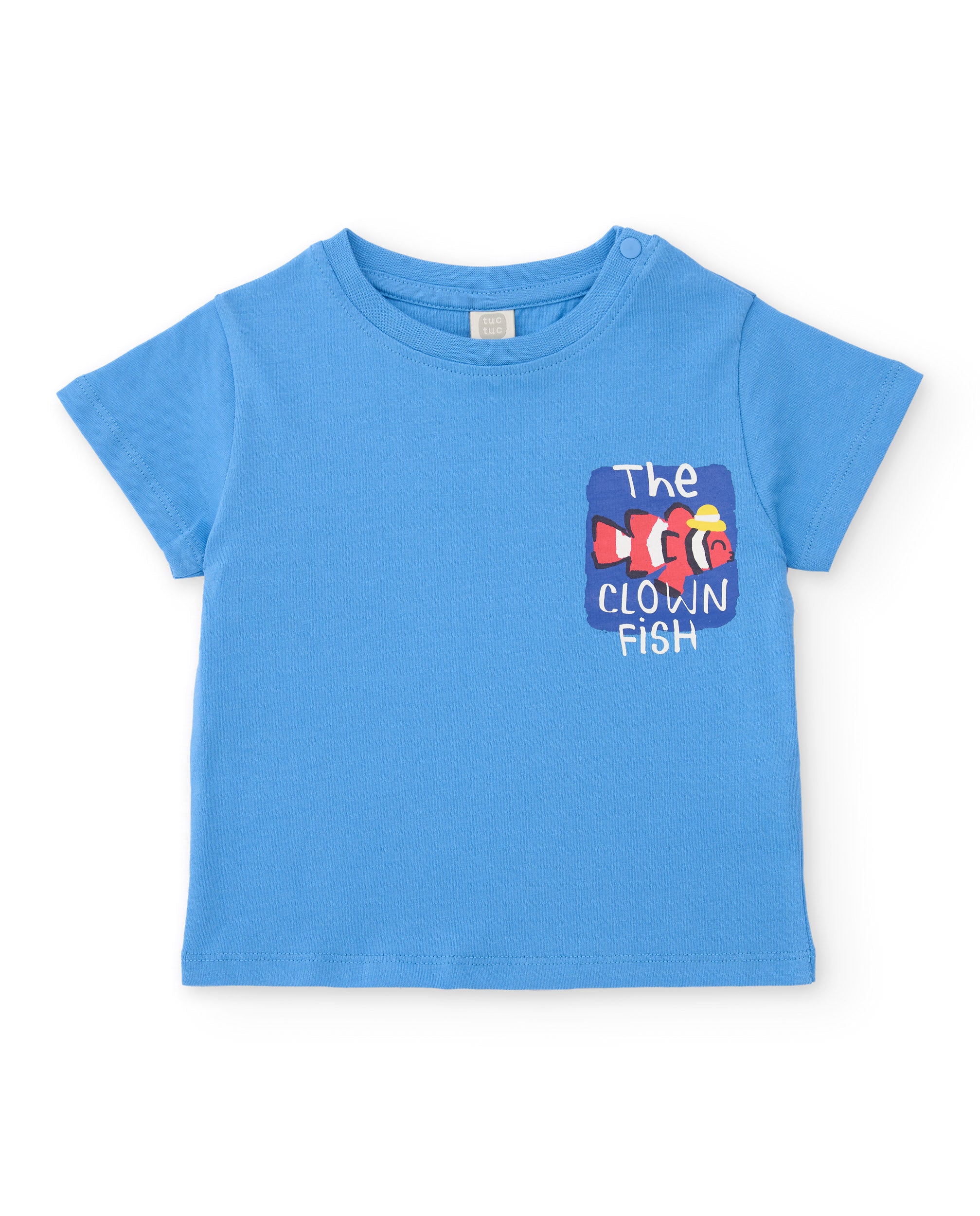Camiseta de niño de punto con gráfico de pez payaso