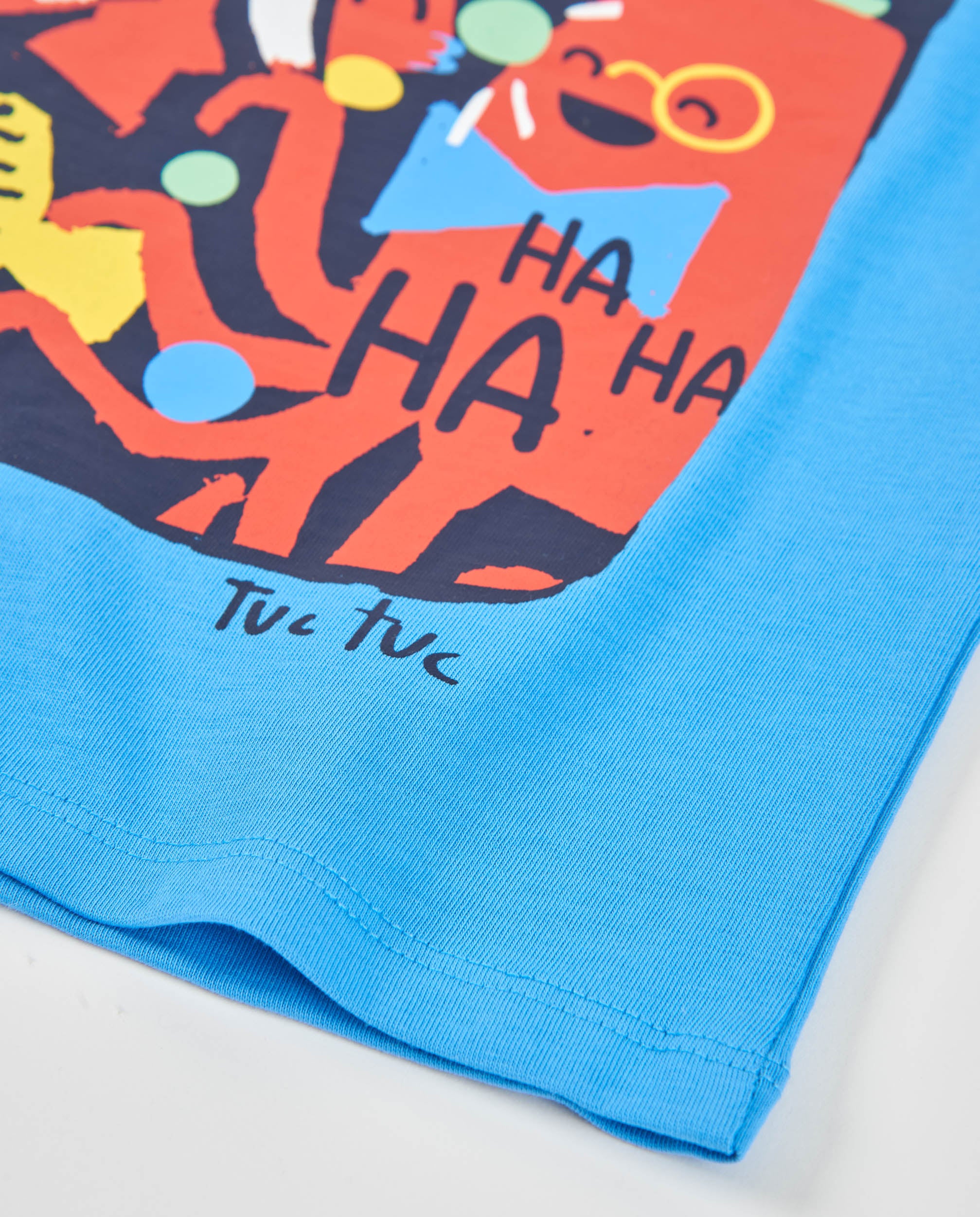 Camiseta de niño de punto con gráfico de pez payaso
