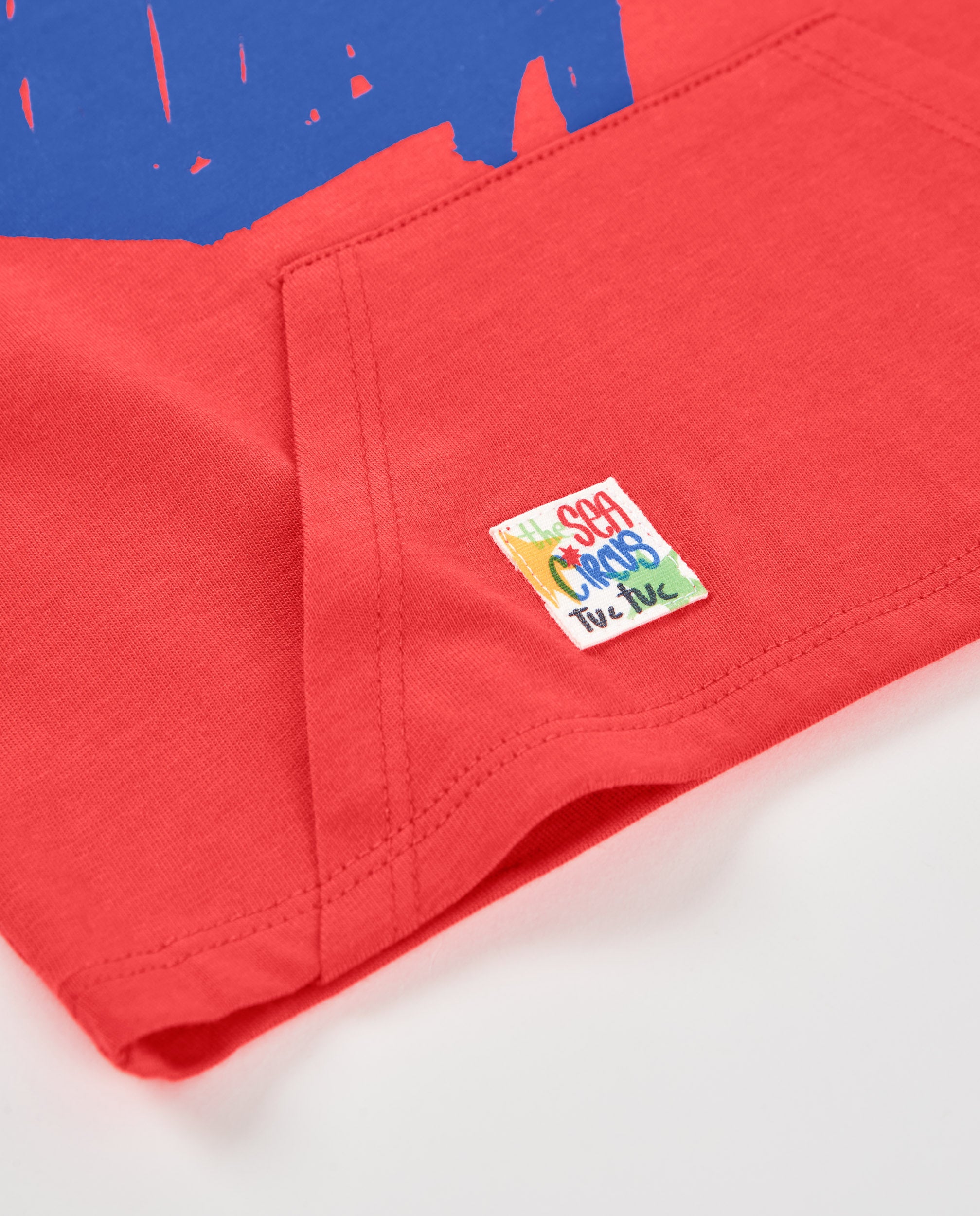 Camiseta de niño de punto con estampado de ballena