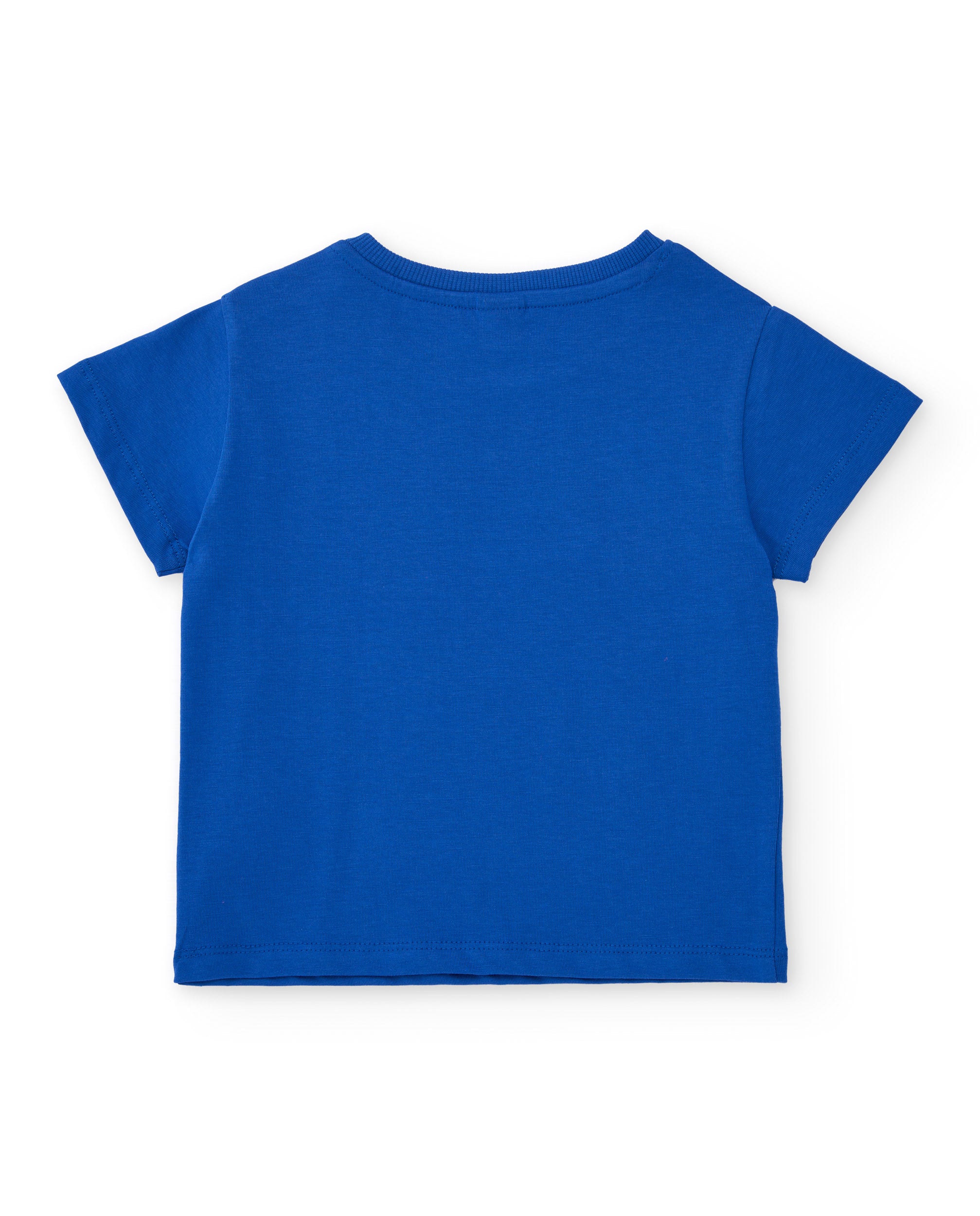 Camiseta de niño de punto con mensaje frontal