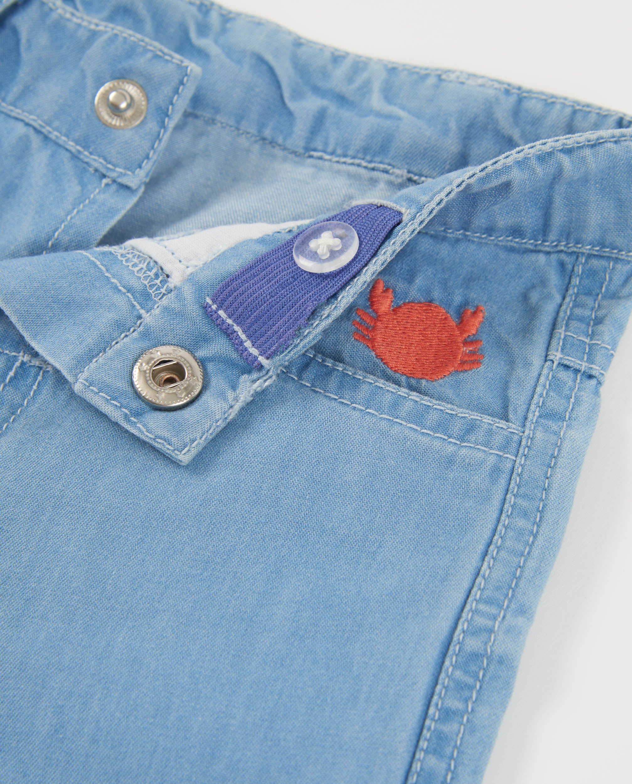 Pantalones de niño de plana y denim suave