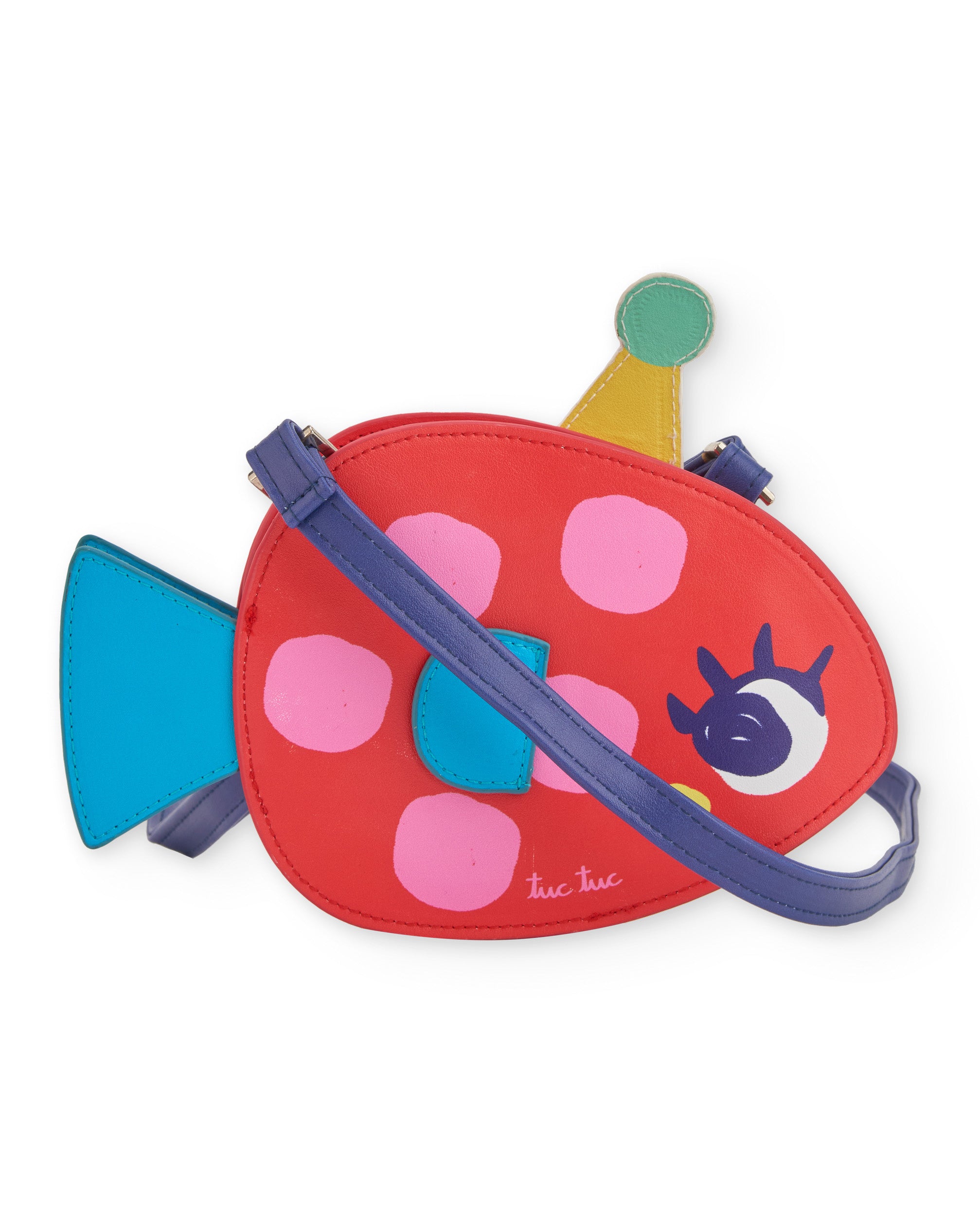 Bolso de niña de plana con diseño de pez