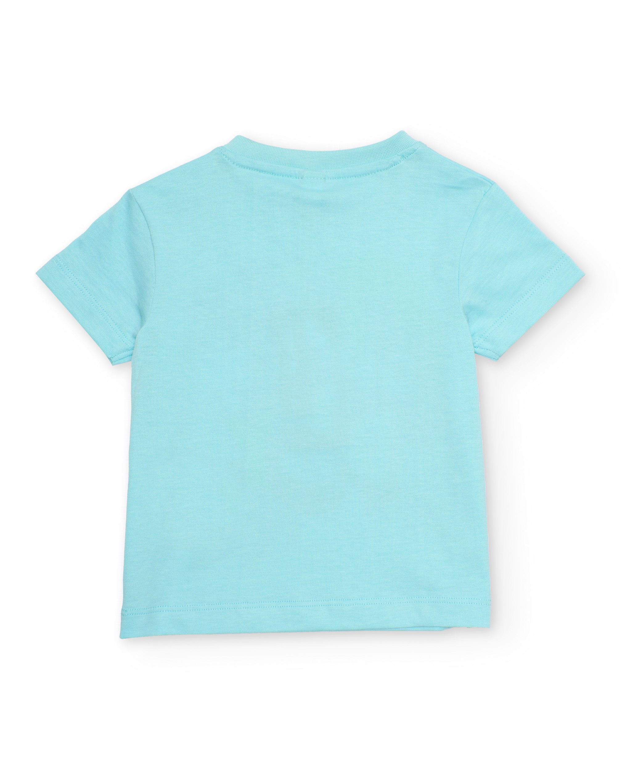 Camiseta de niño de punto con cierre en hombro