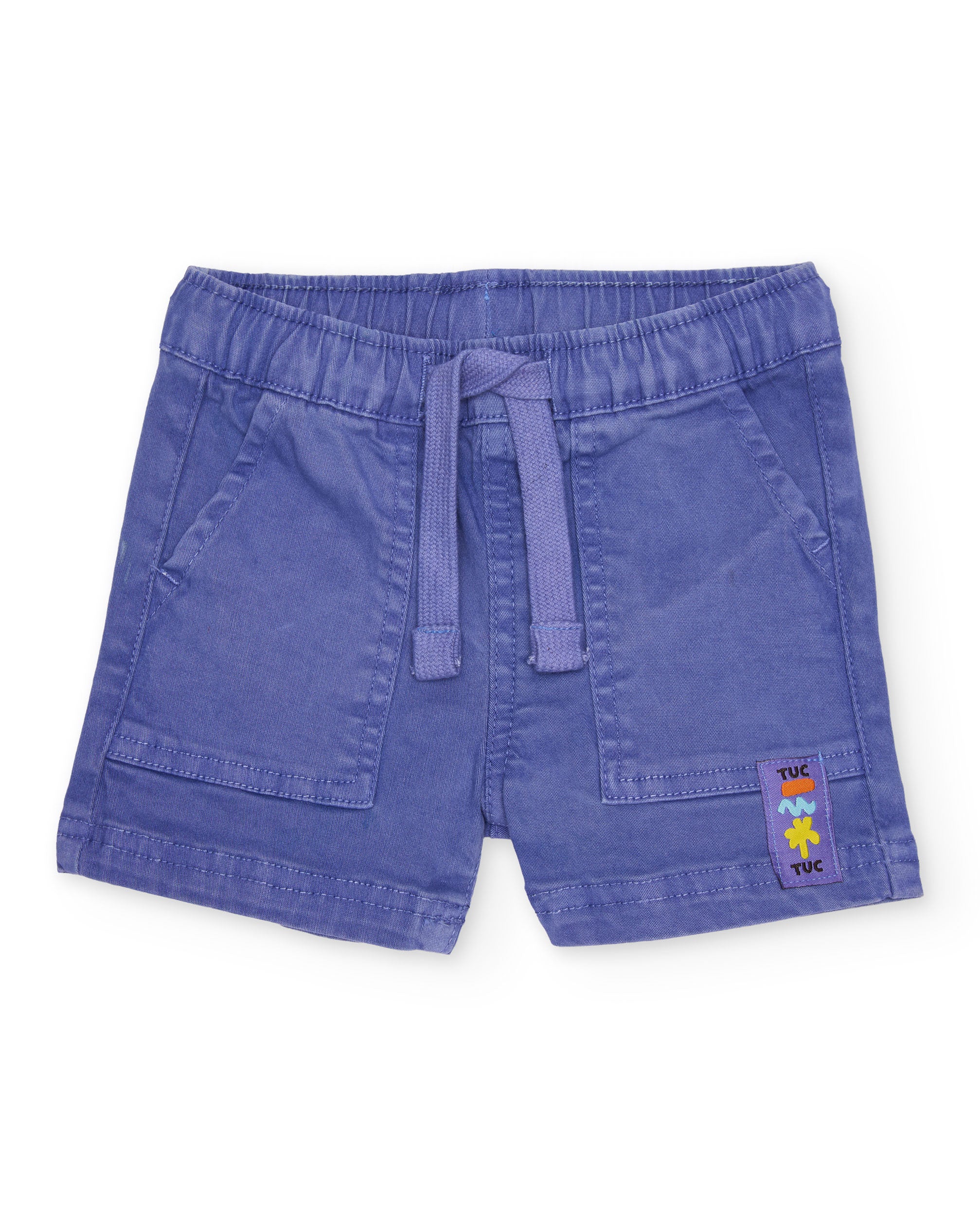 Bermuda de niño de plana con cintura ajustable