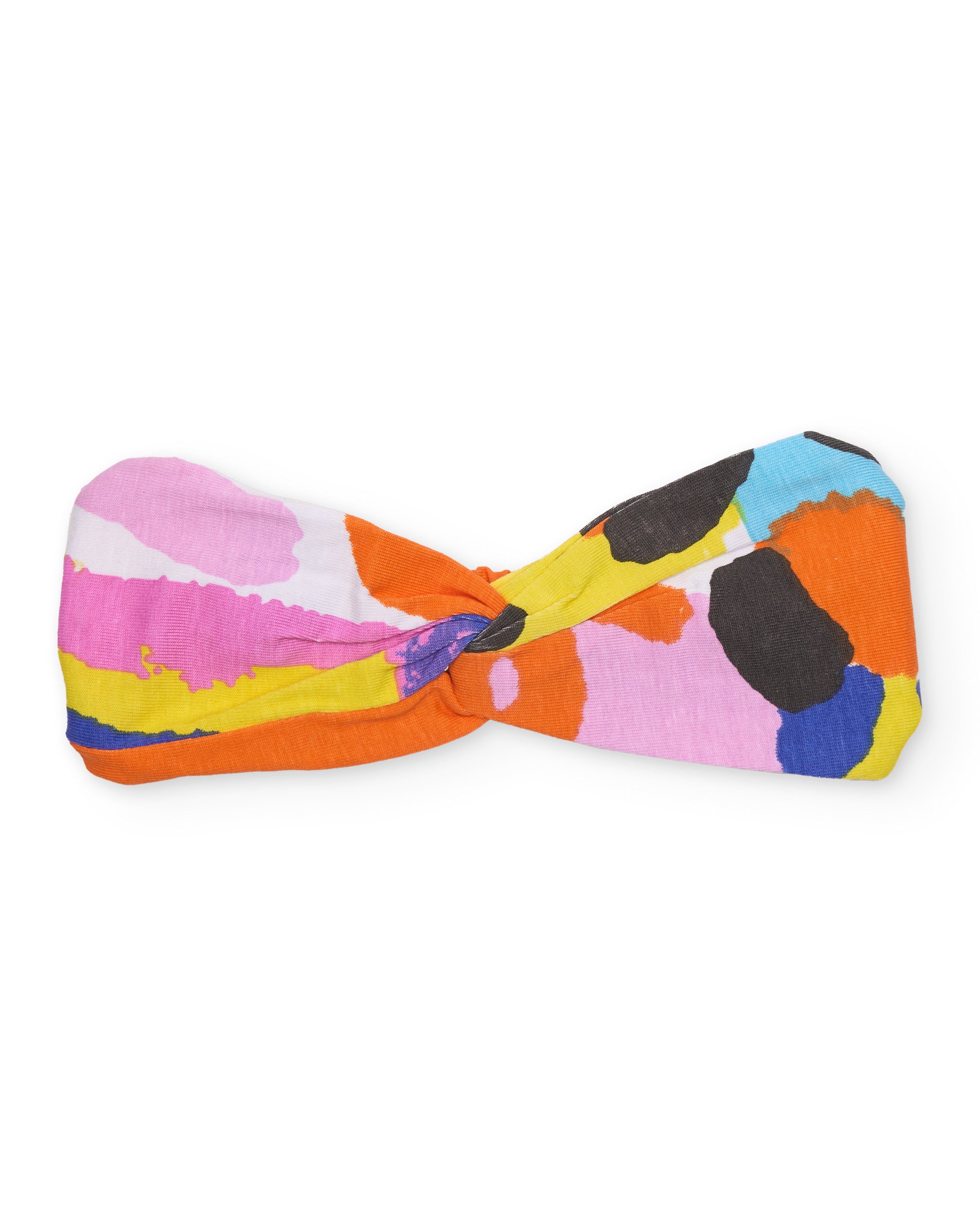 Diadema de niña de punto y nudo frontal