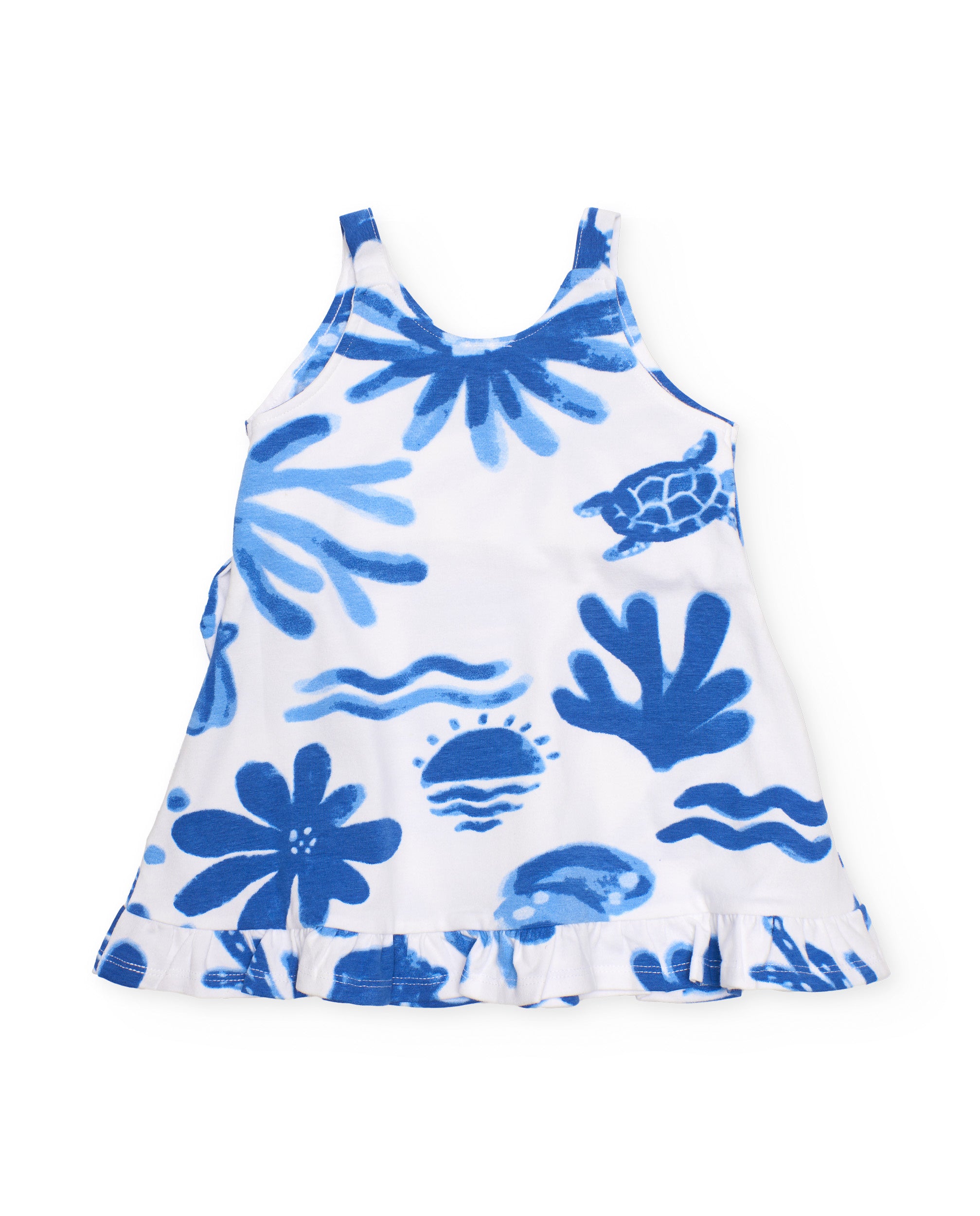 Vestido de niña de punto y lazo lateral