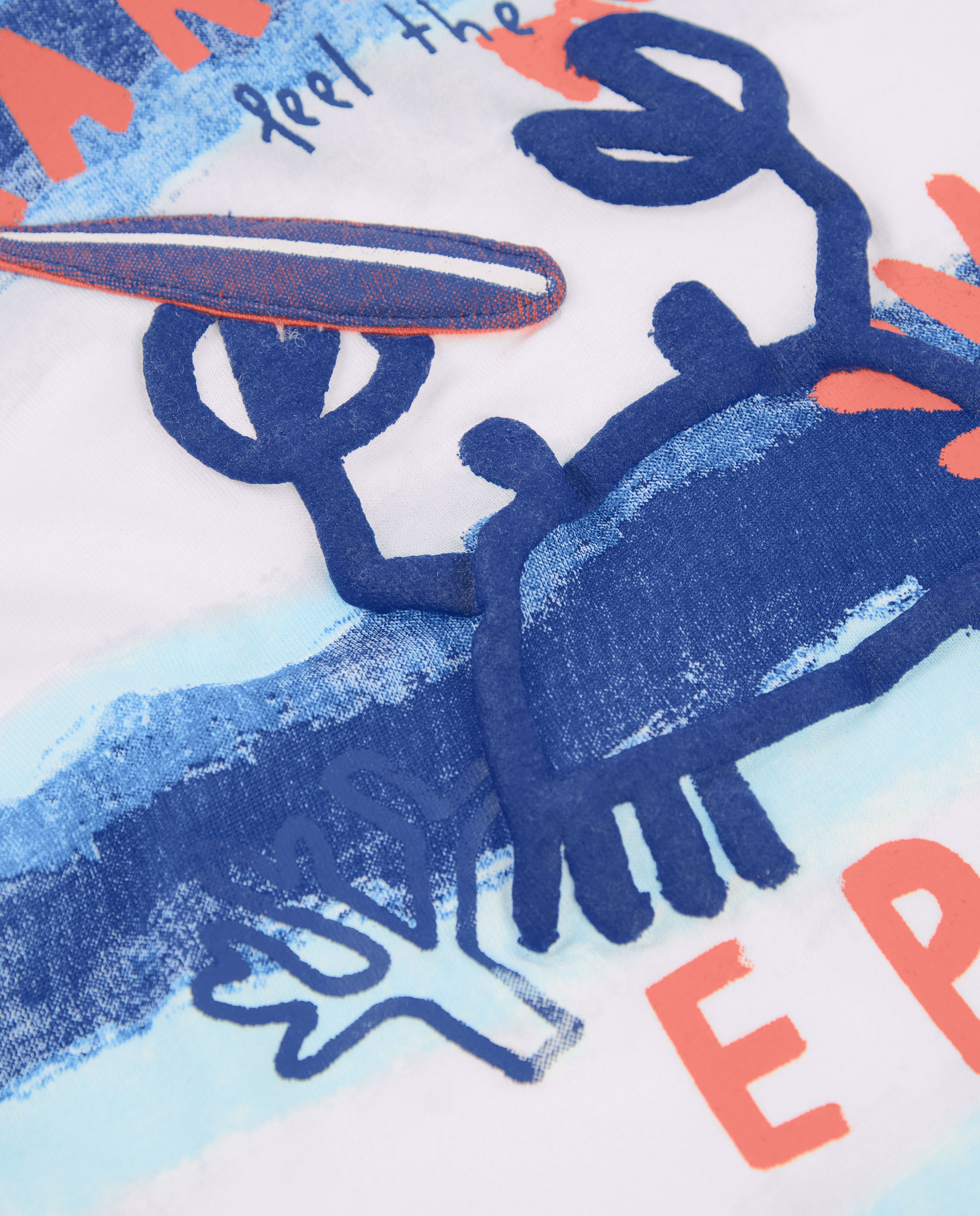 Camiseta de niño de punto y divertido diseño frontal