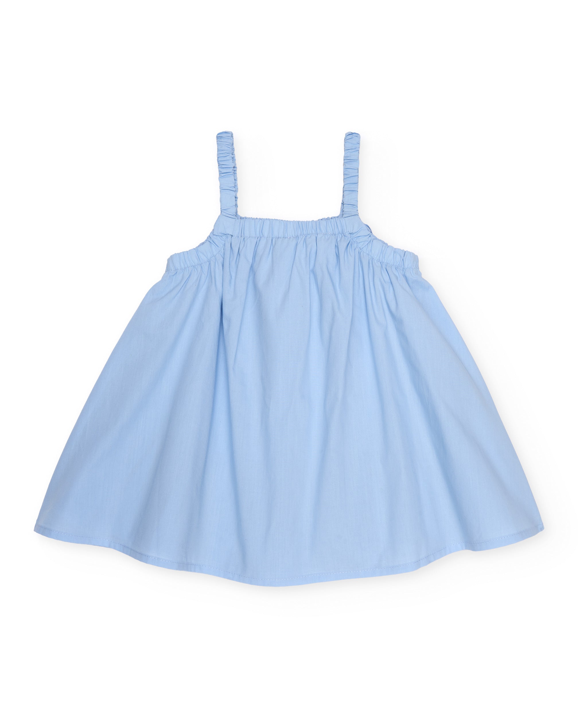 Vestido de niña de plana con adorno de flor