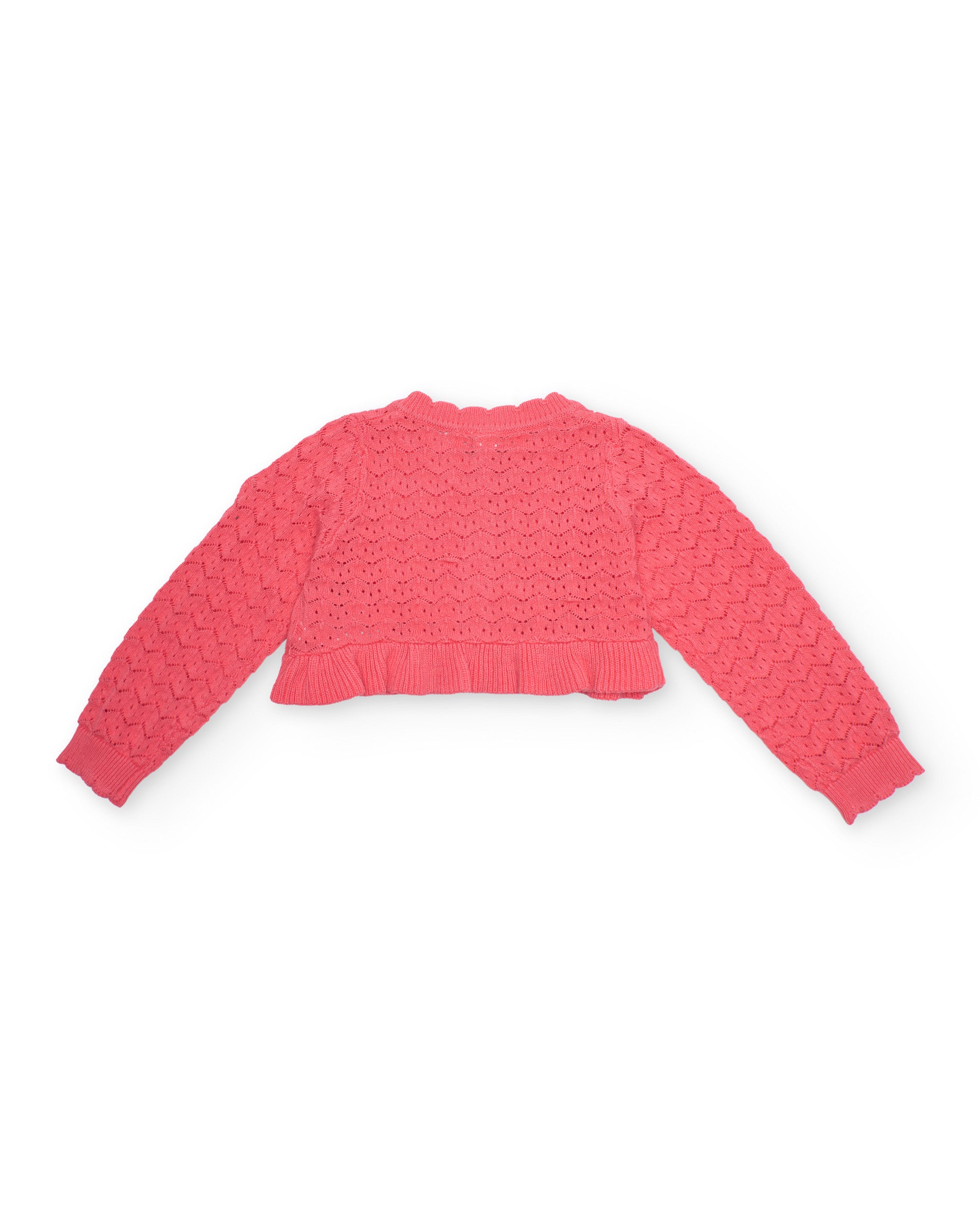 Chaqueta de niña de tricot con silueta corta