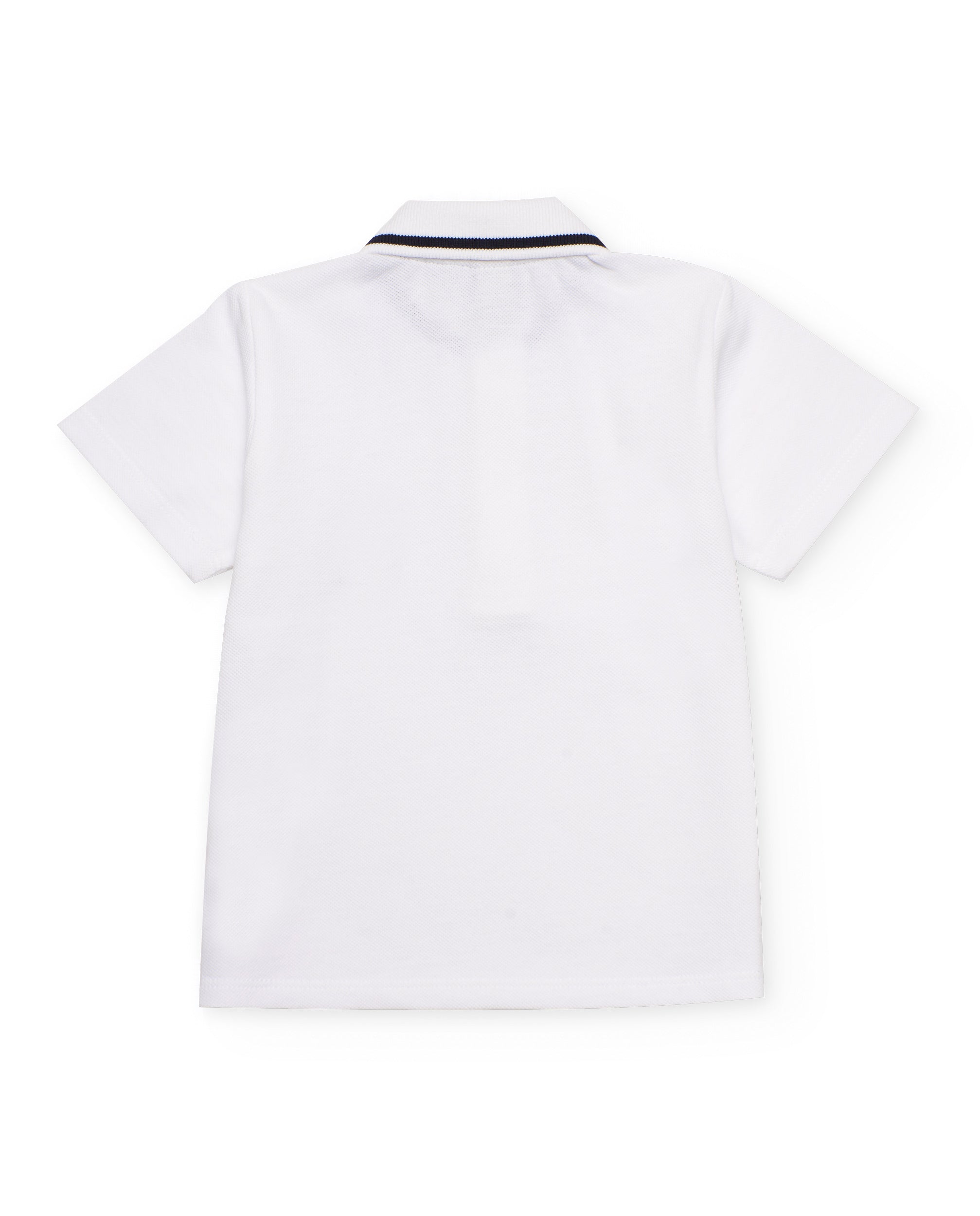 Polo de niño de punto con bordado de velero