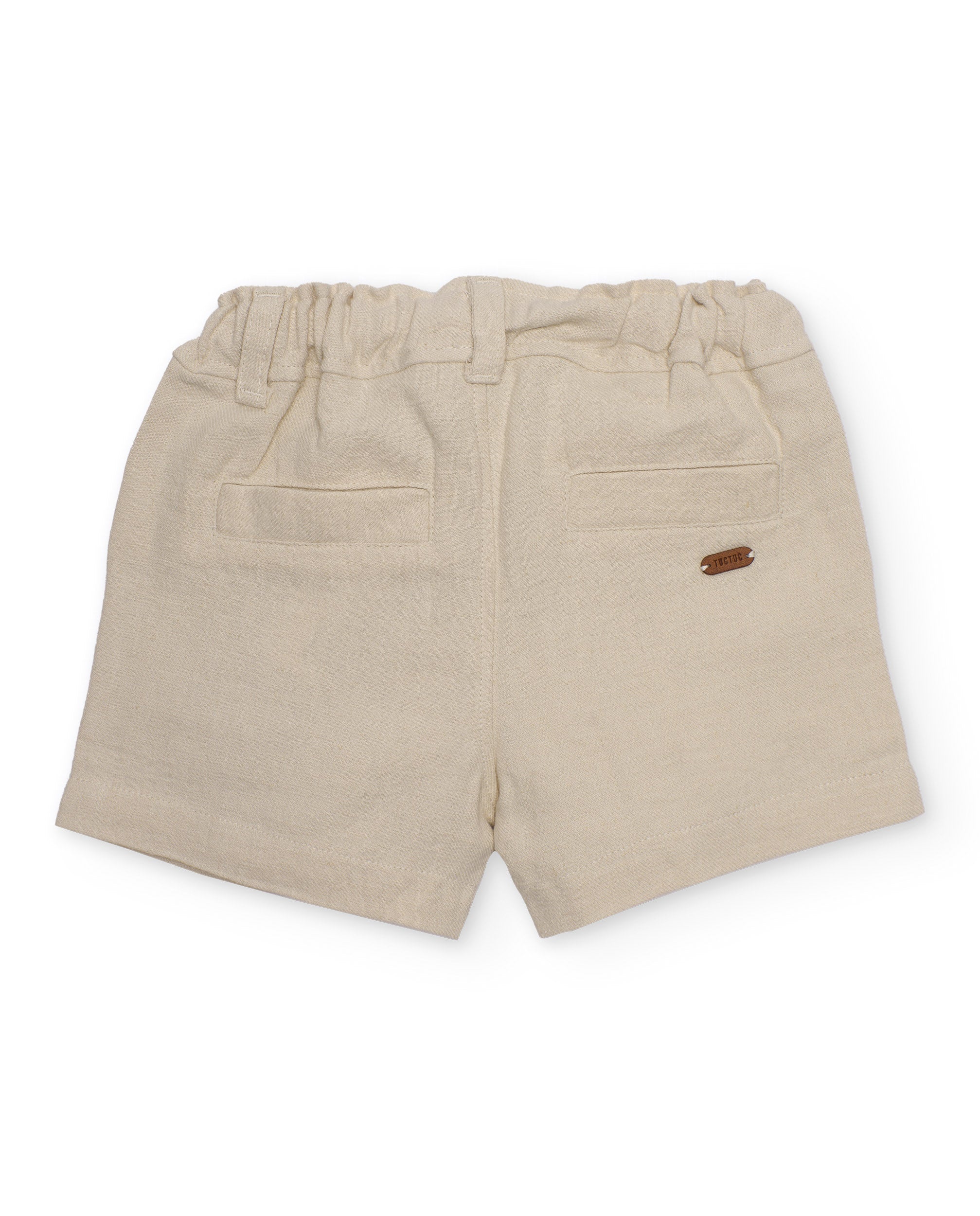 Bermuda de niño de plana y tejido ligero