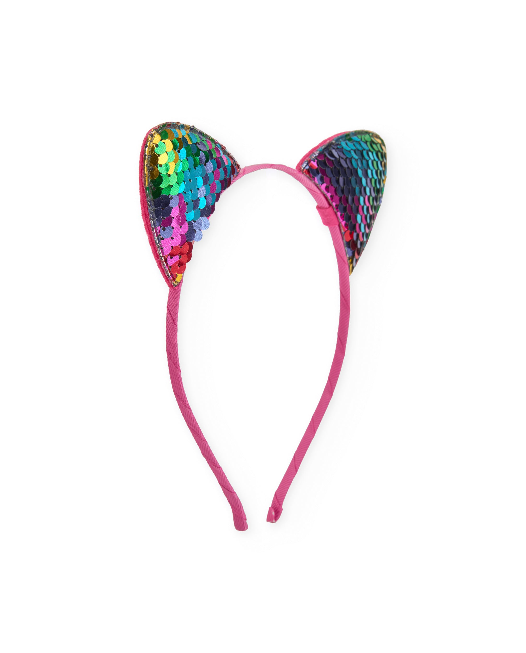 Diadema de niña de plana con orejitas de lentejuelas