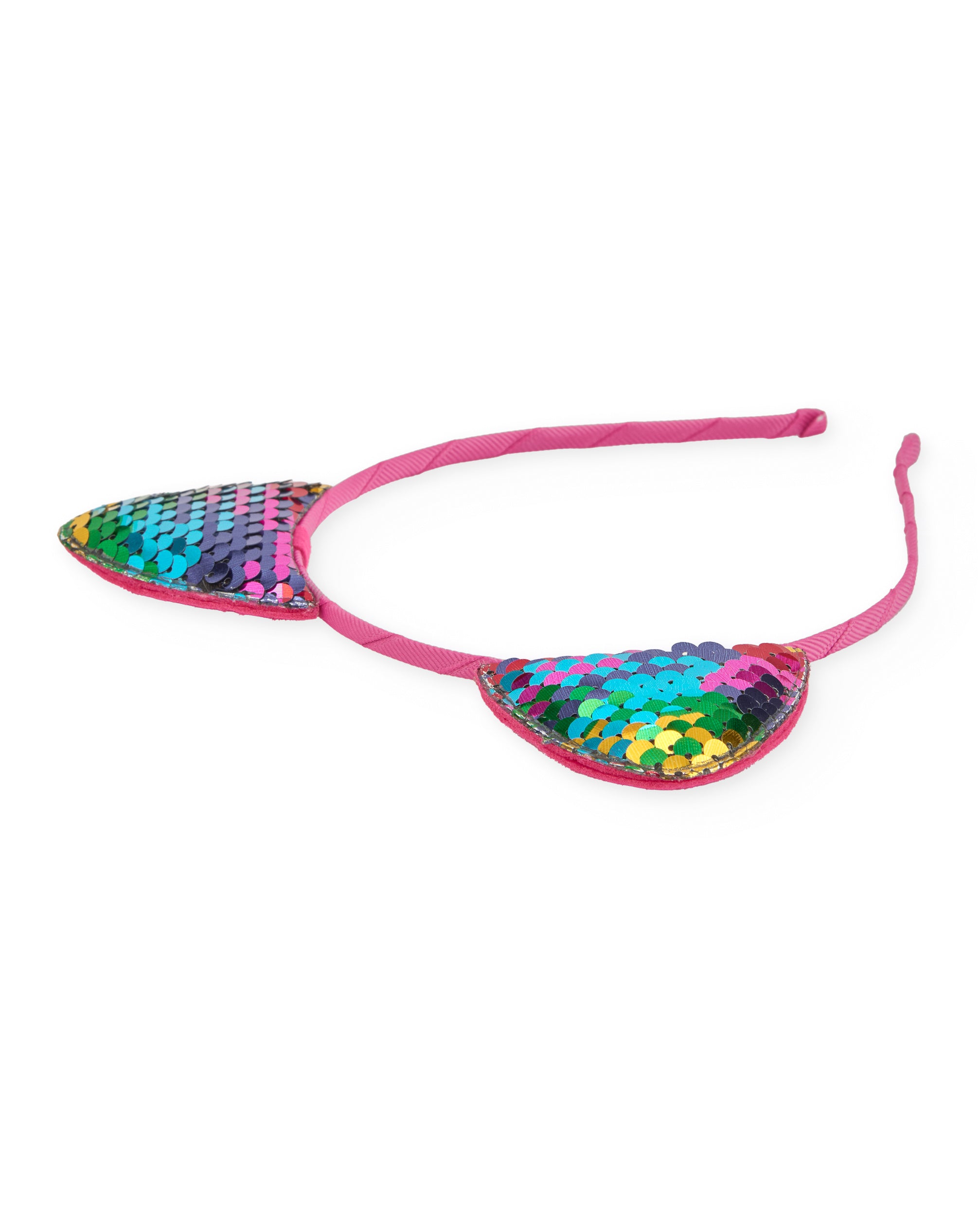Diadema de niña de plana con orejitas de lentejuelas