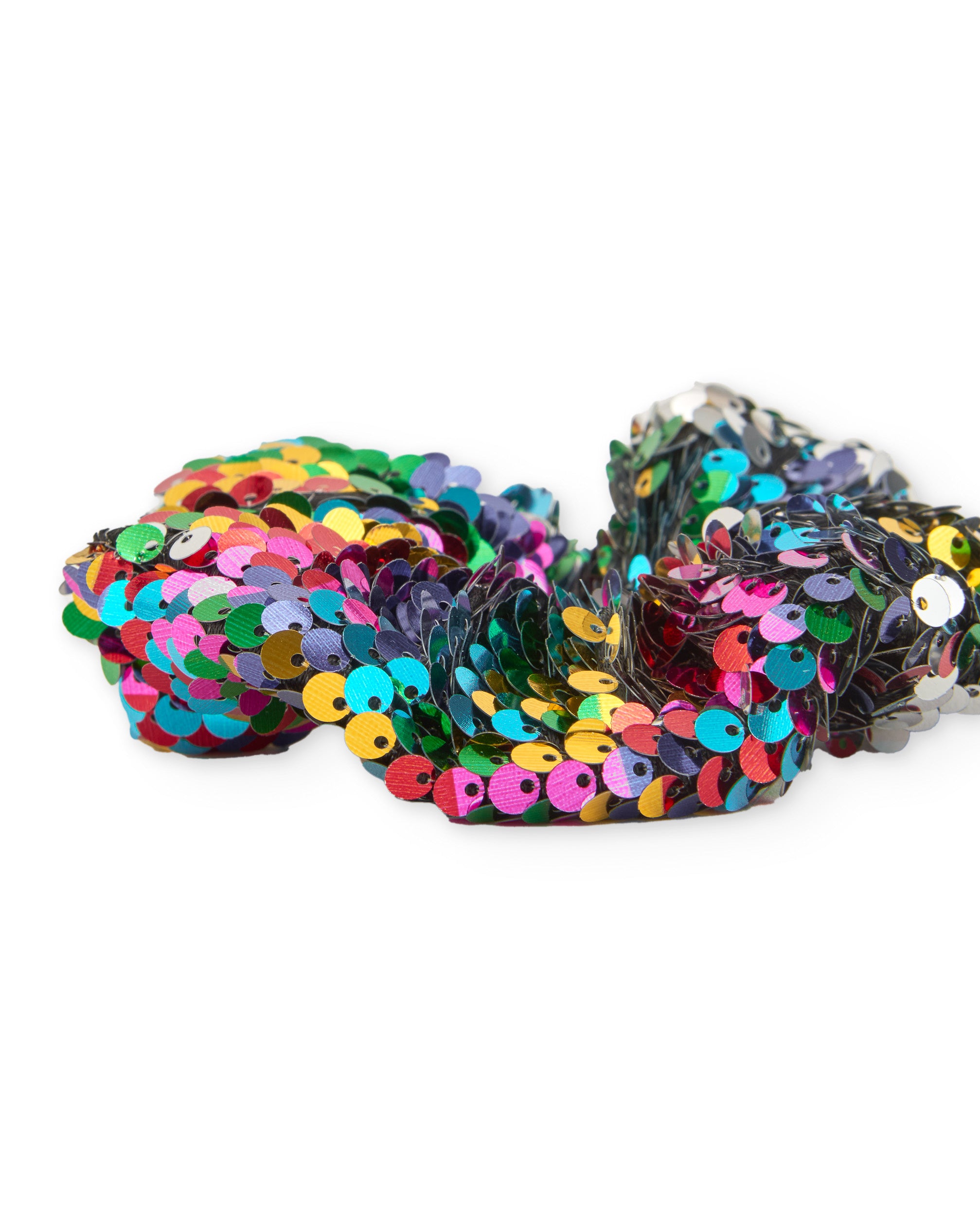 Coletero de niña de punto con lentejuelas