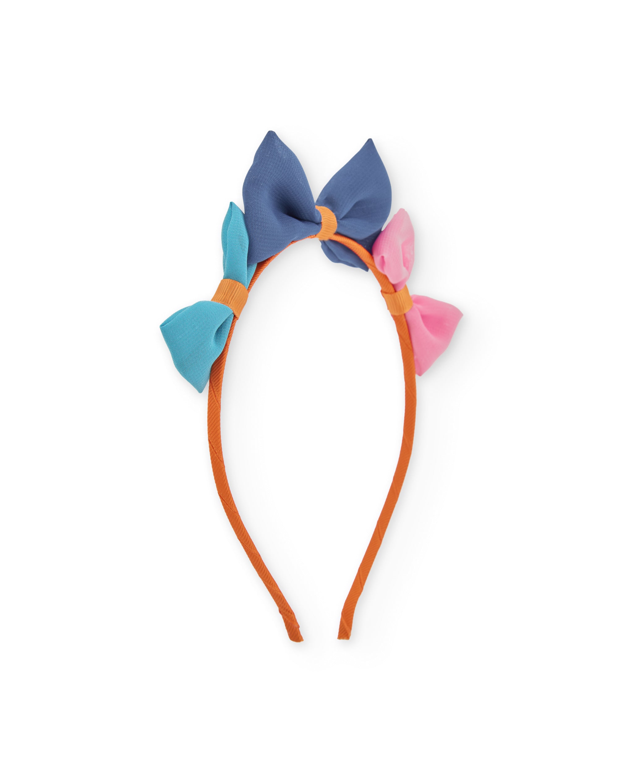 Diadema de niña de plana con lazos decorativos