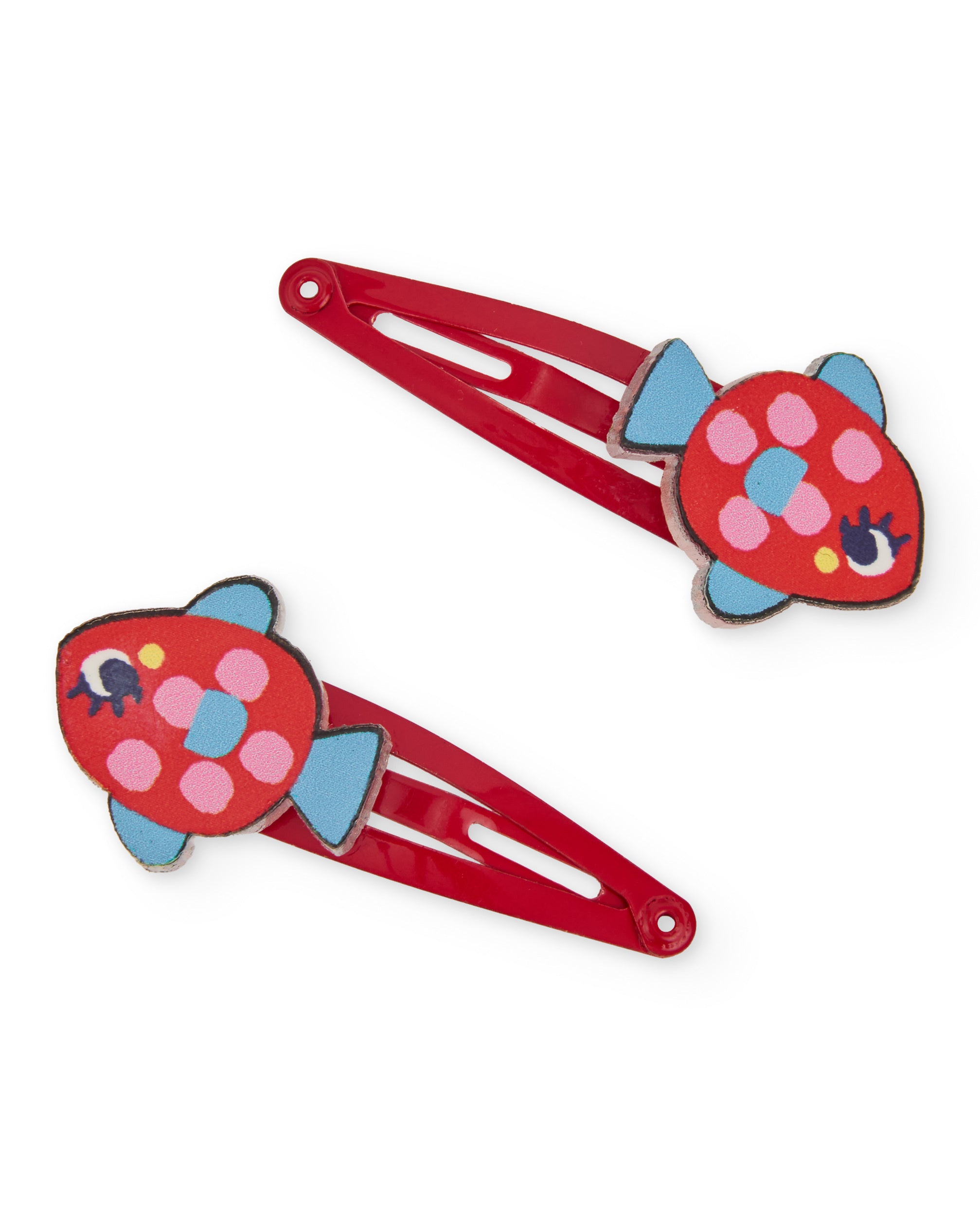 Conjunto de clips de niña con adornos de pez