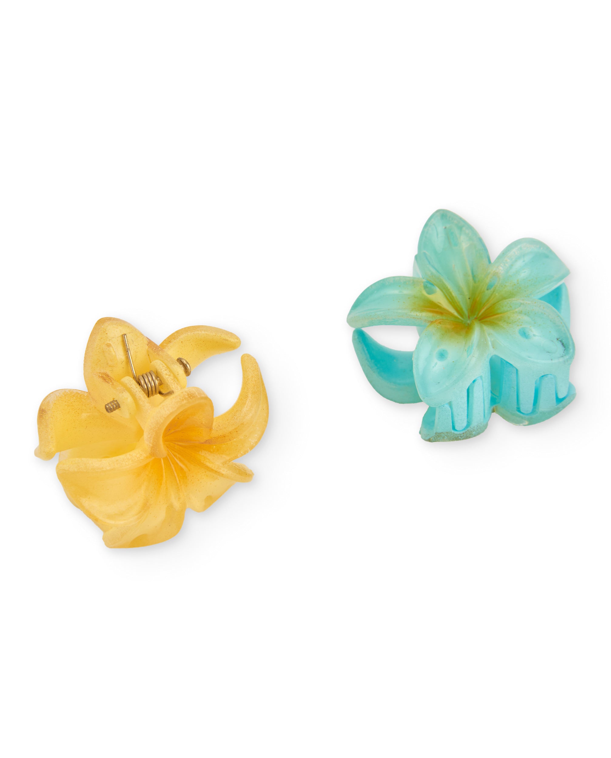 Conjunto de clips de niña de diseño floral con efecto