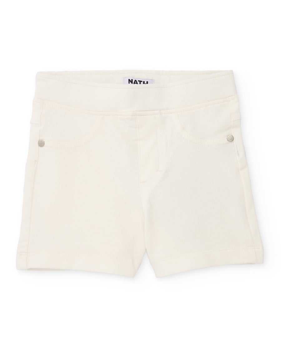 Short de niña de punto y tejido elástico