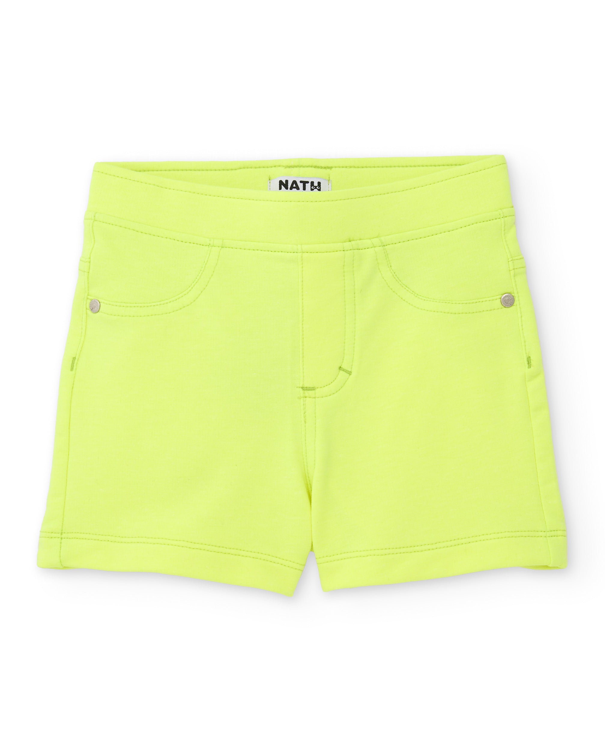 Short de niña de punto y tejido elástico
