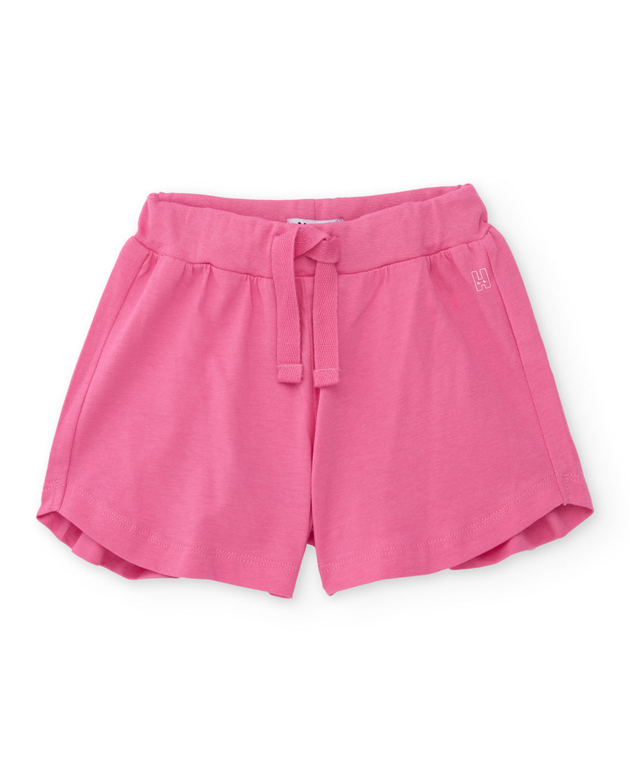 Short de niña de punto con cordón ajustable
