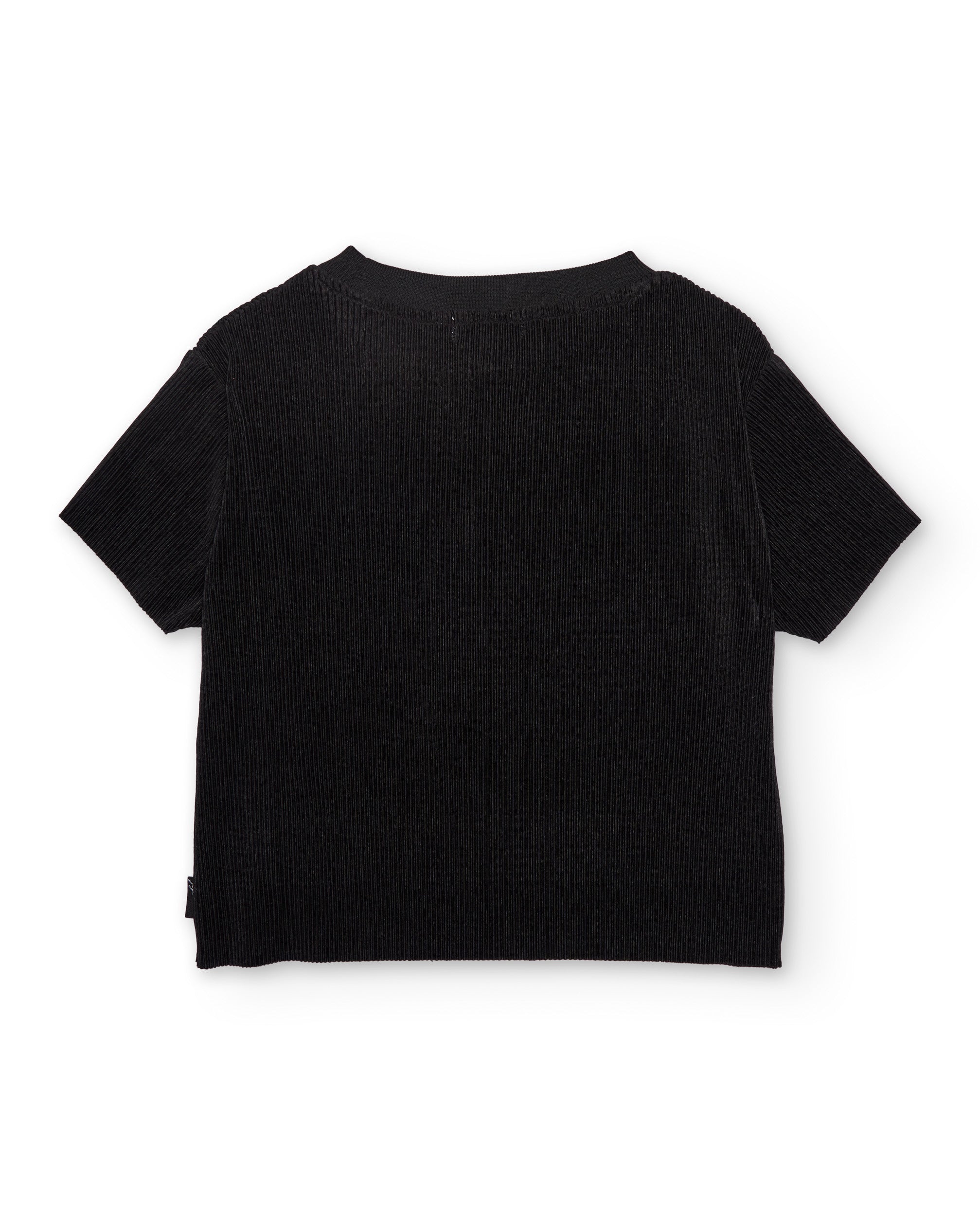 Camiseta de niña de punto con tejido canalé