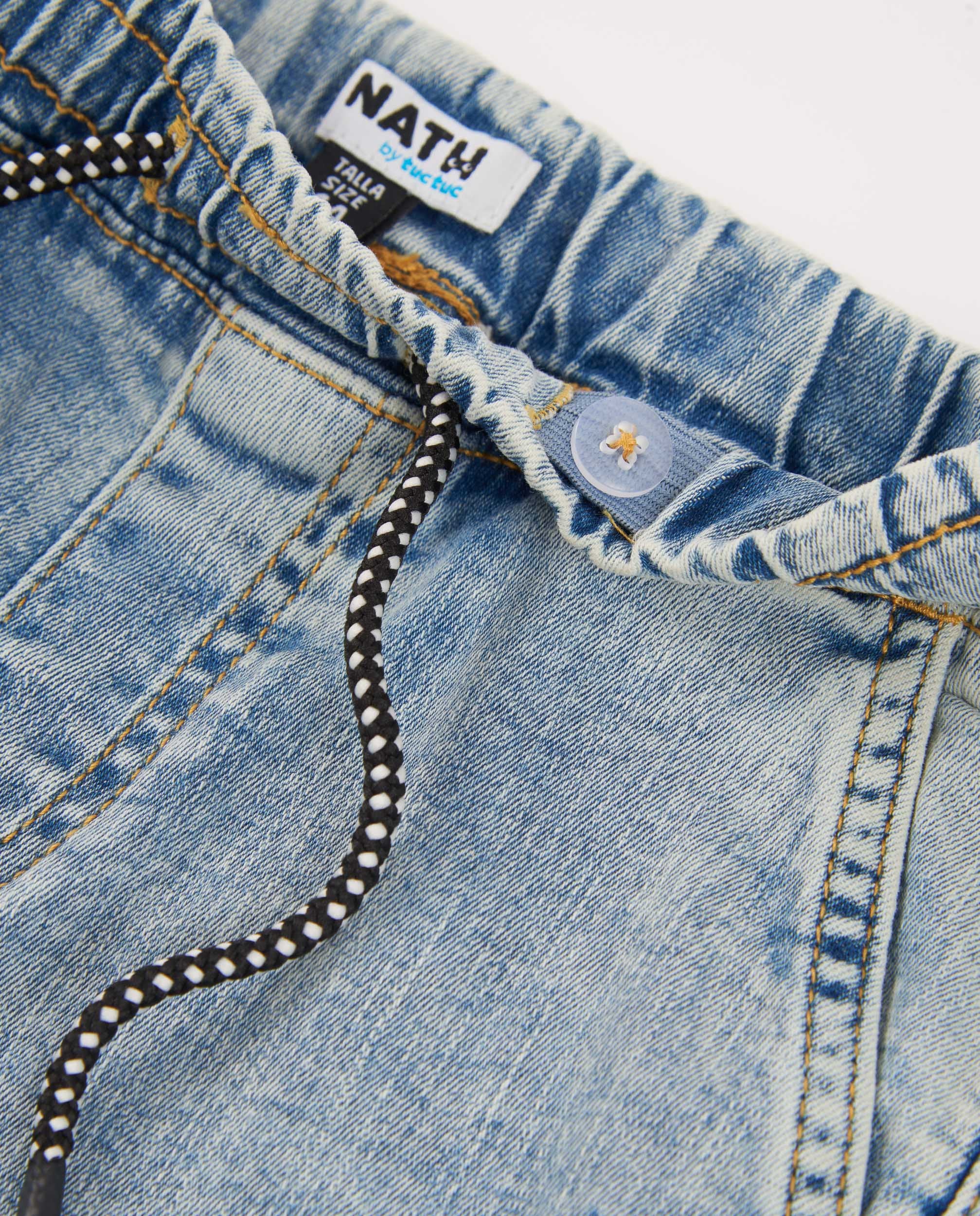 Pantalones de niño de plana y tejido denim