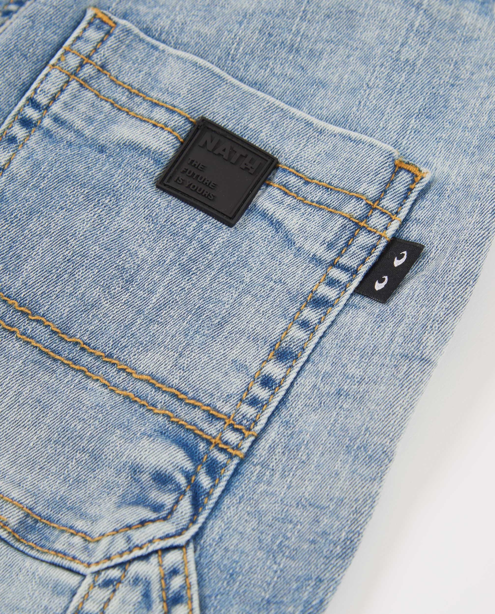 Pantalones de niño de plana y tejido denim