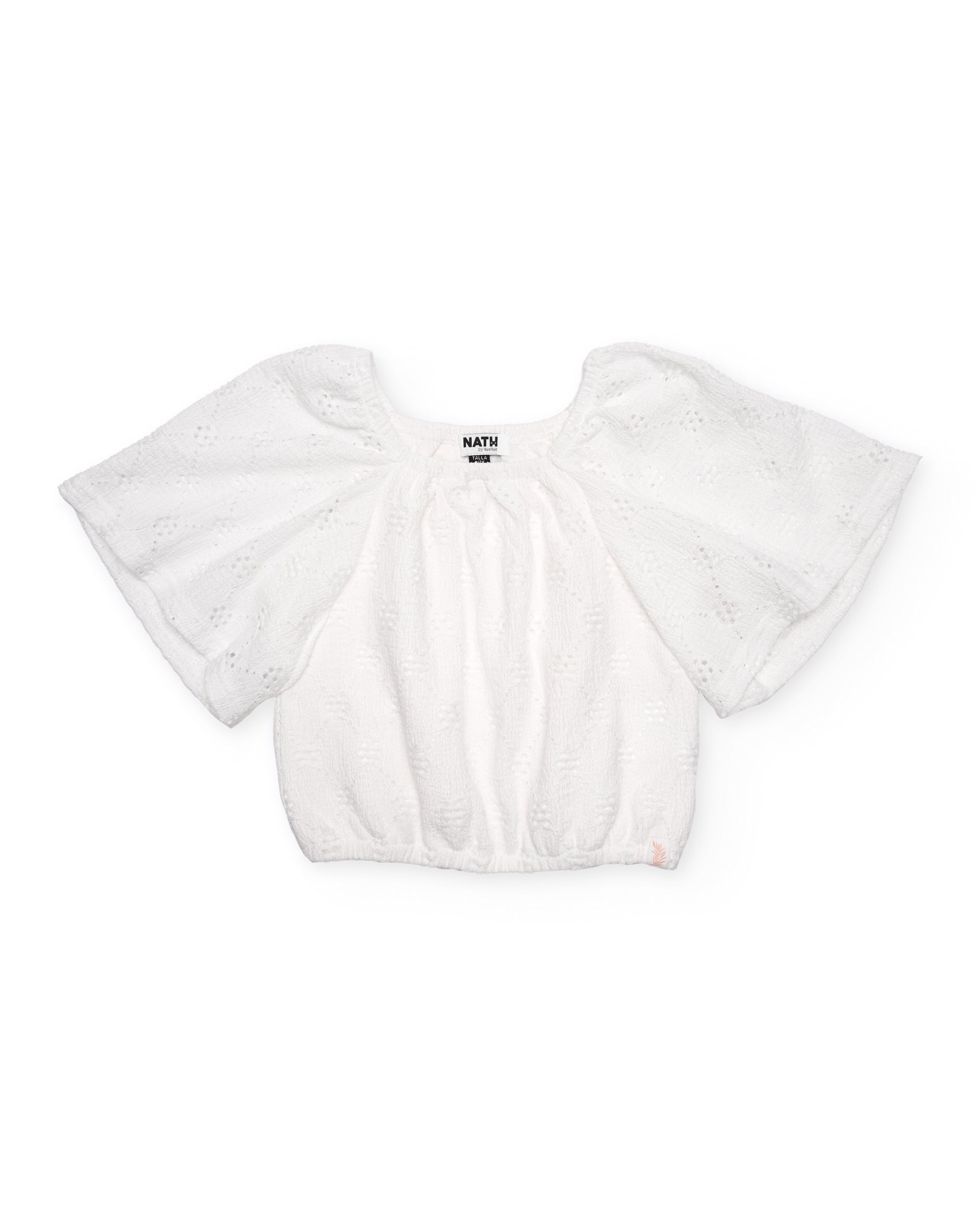 Blusa de niña de punto con mangas amplias