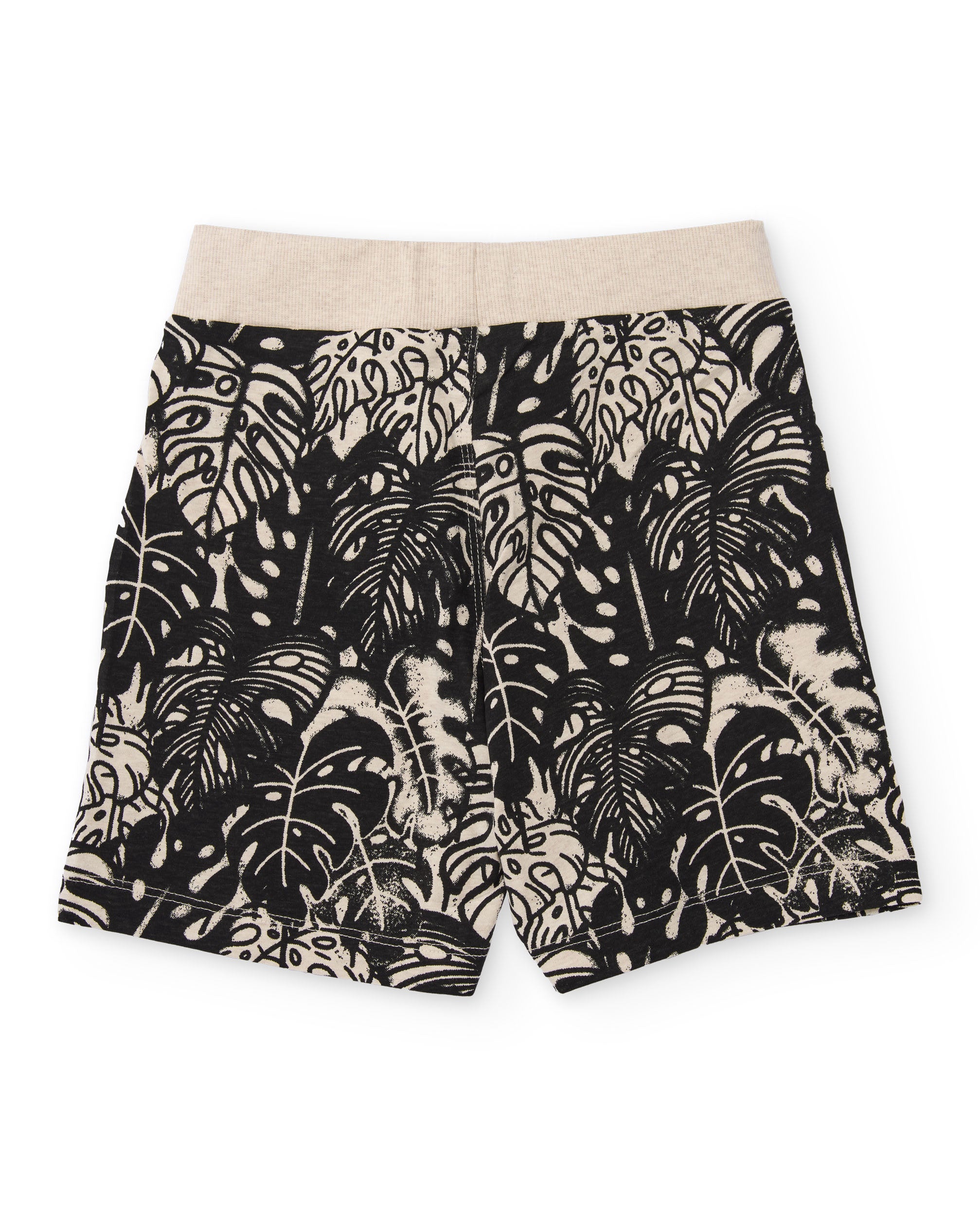 Bermuda de niño de punto con estampado vegetal