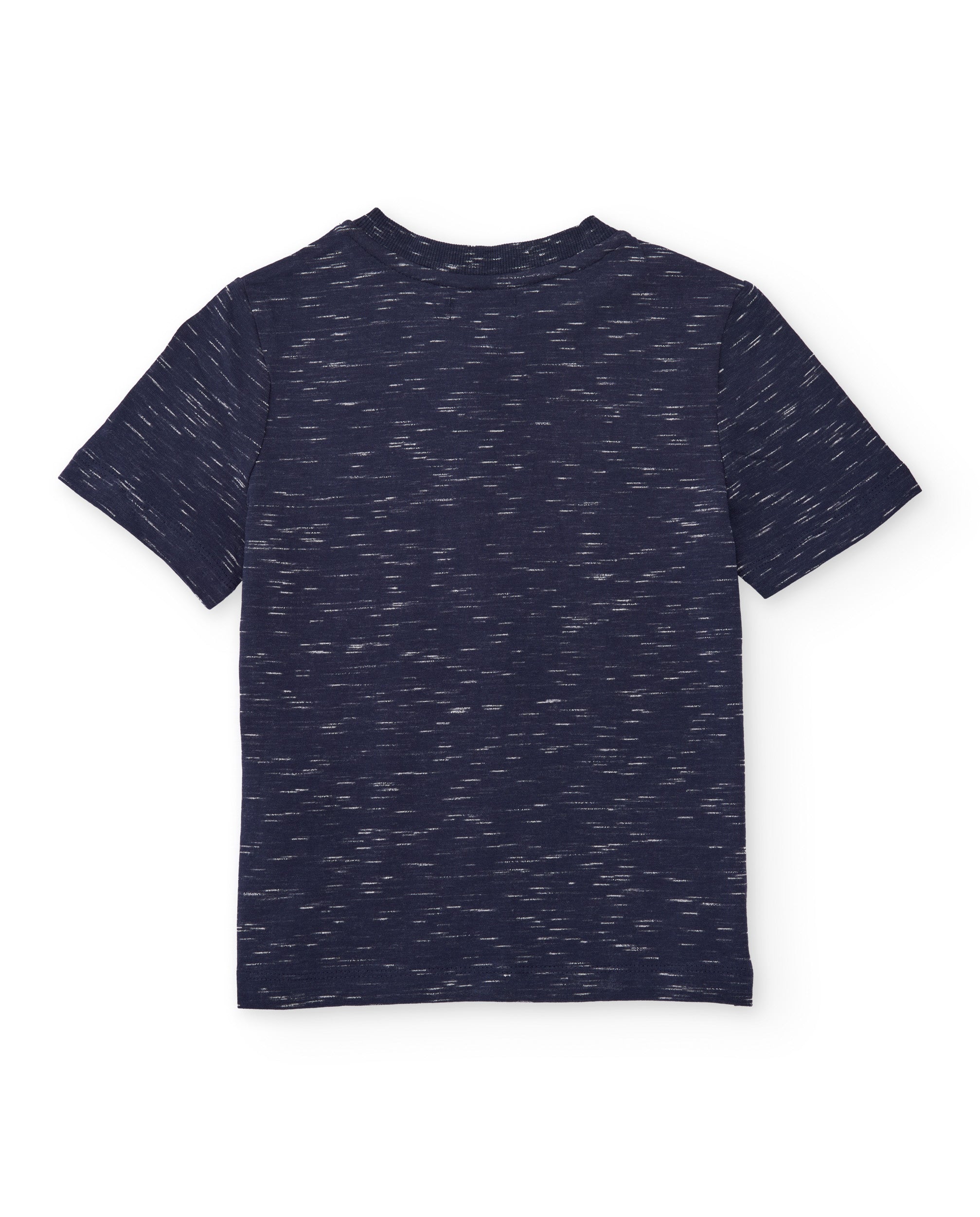 Camiseta de niño de punto con efecto jaspeado