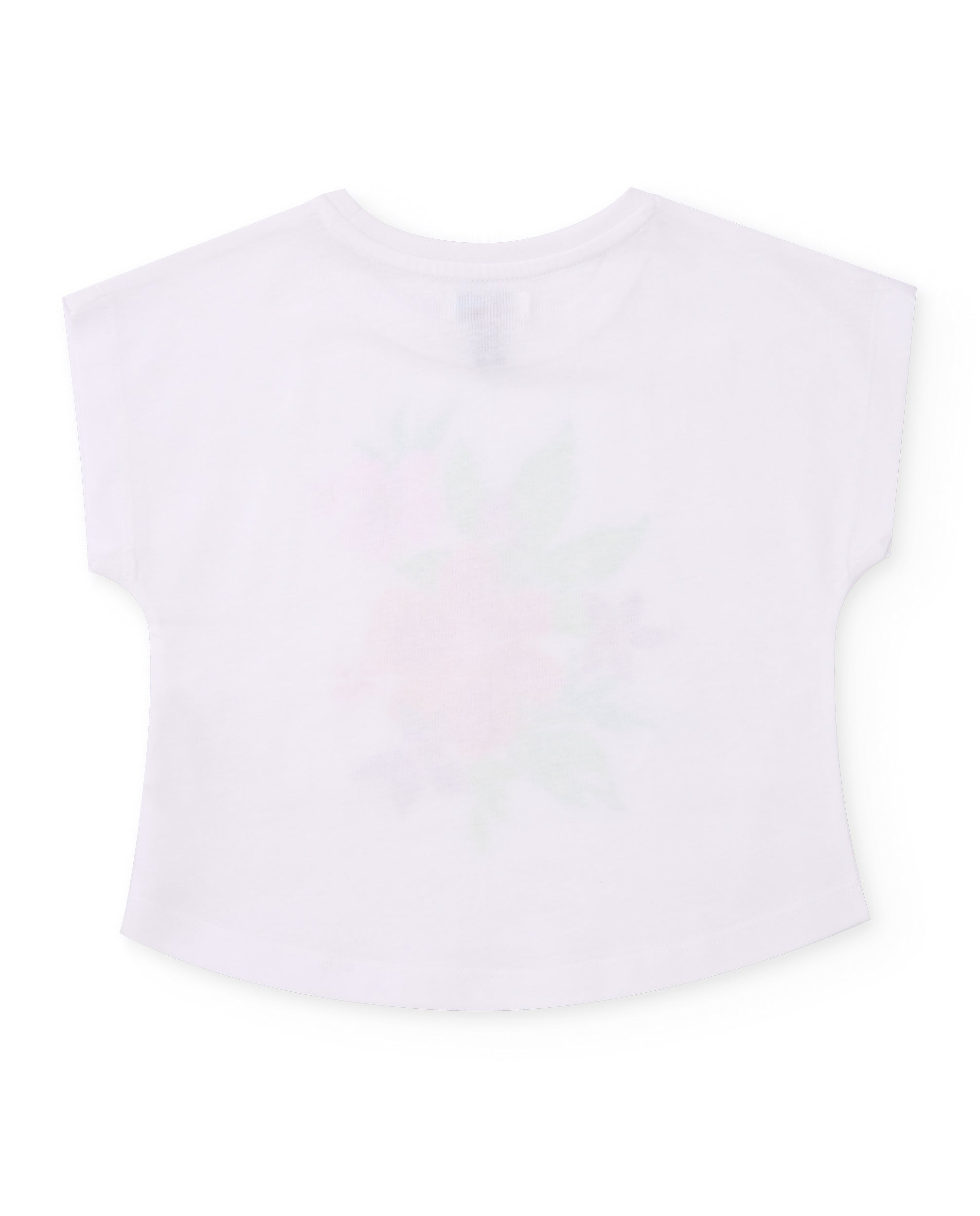 Camiseta de niña de punto con acabado brillante