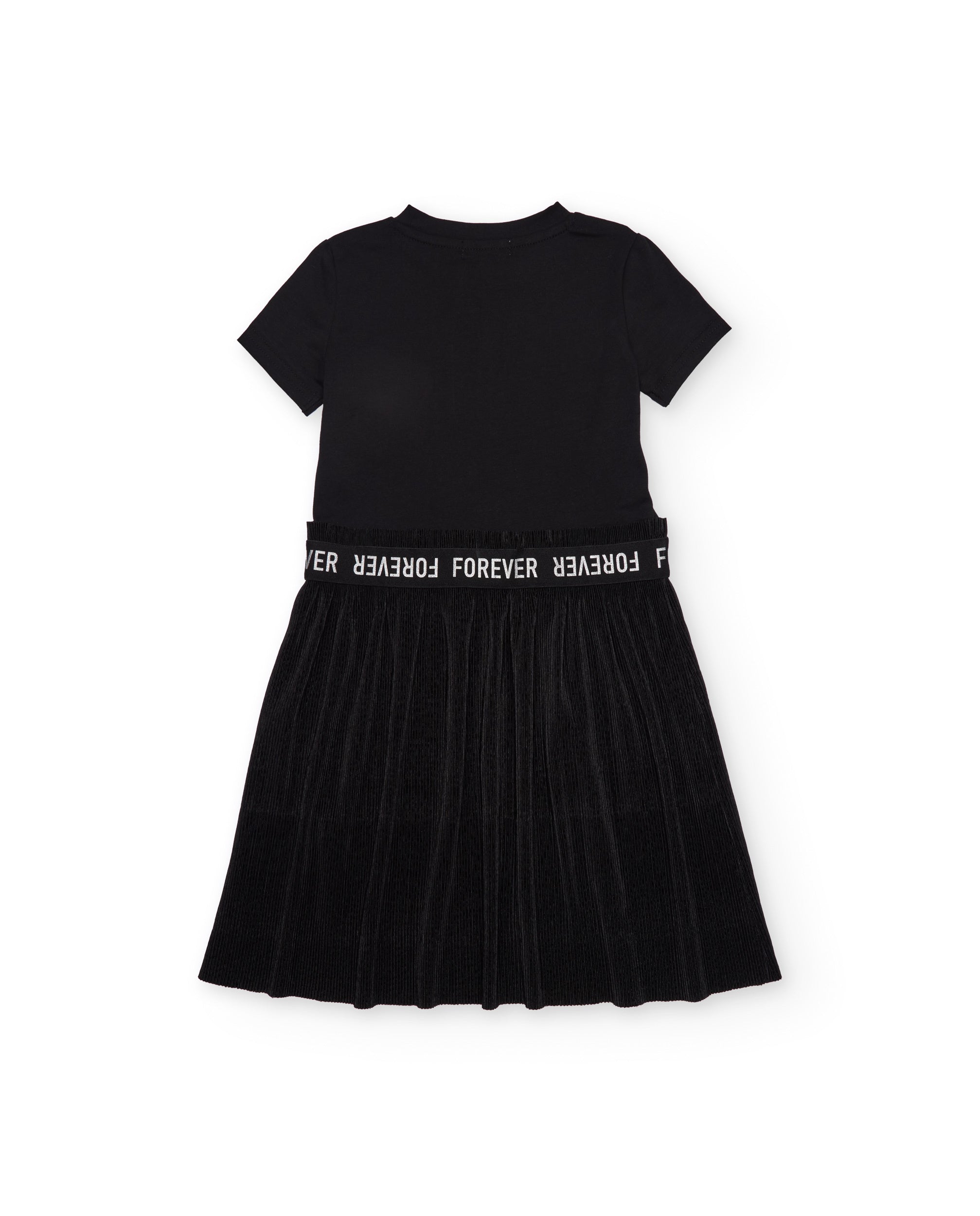 Vestido de niña de punto con apliques brillantes