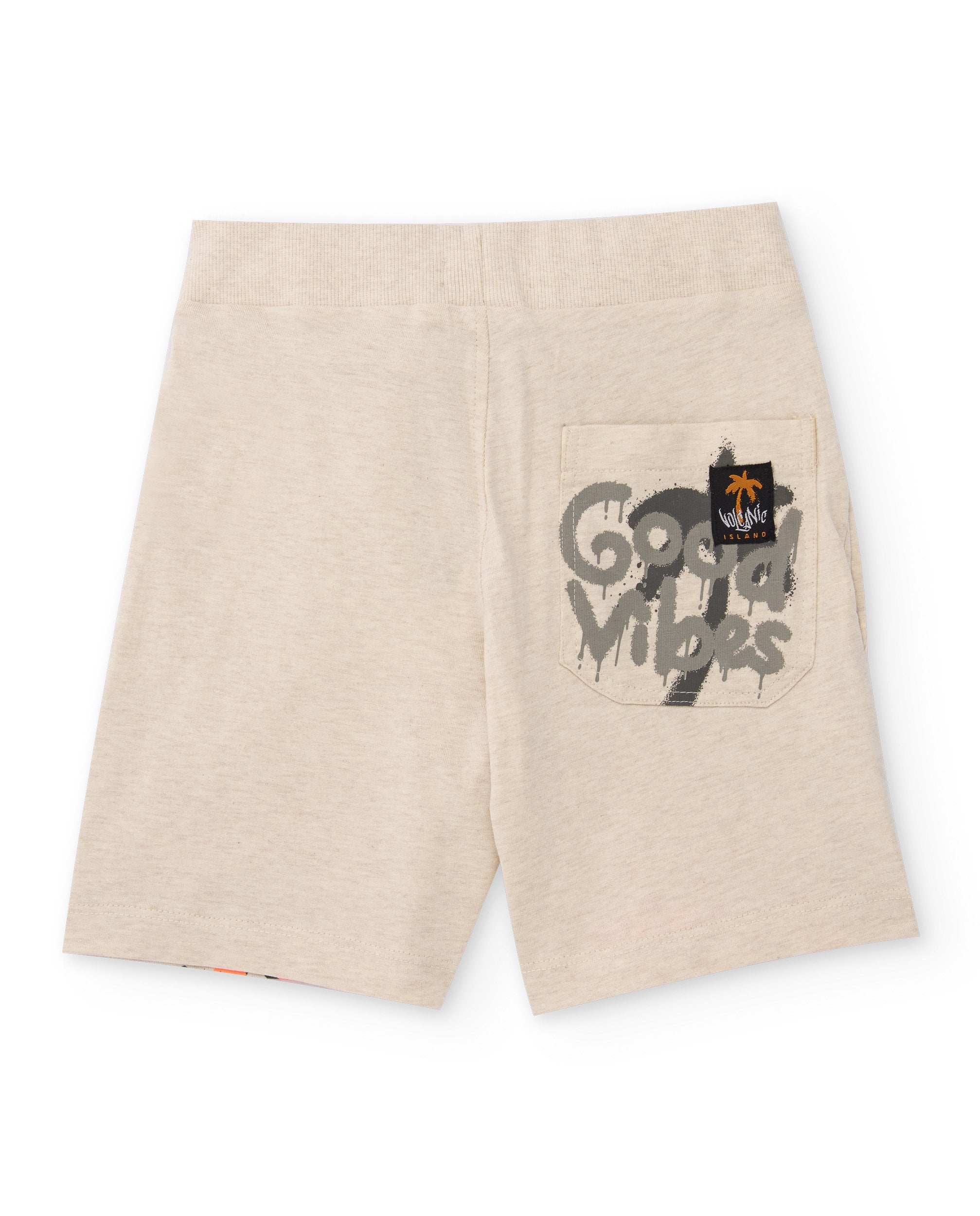 Bermuda de niño de punto y estampado estilo grafiti