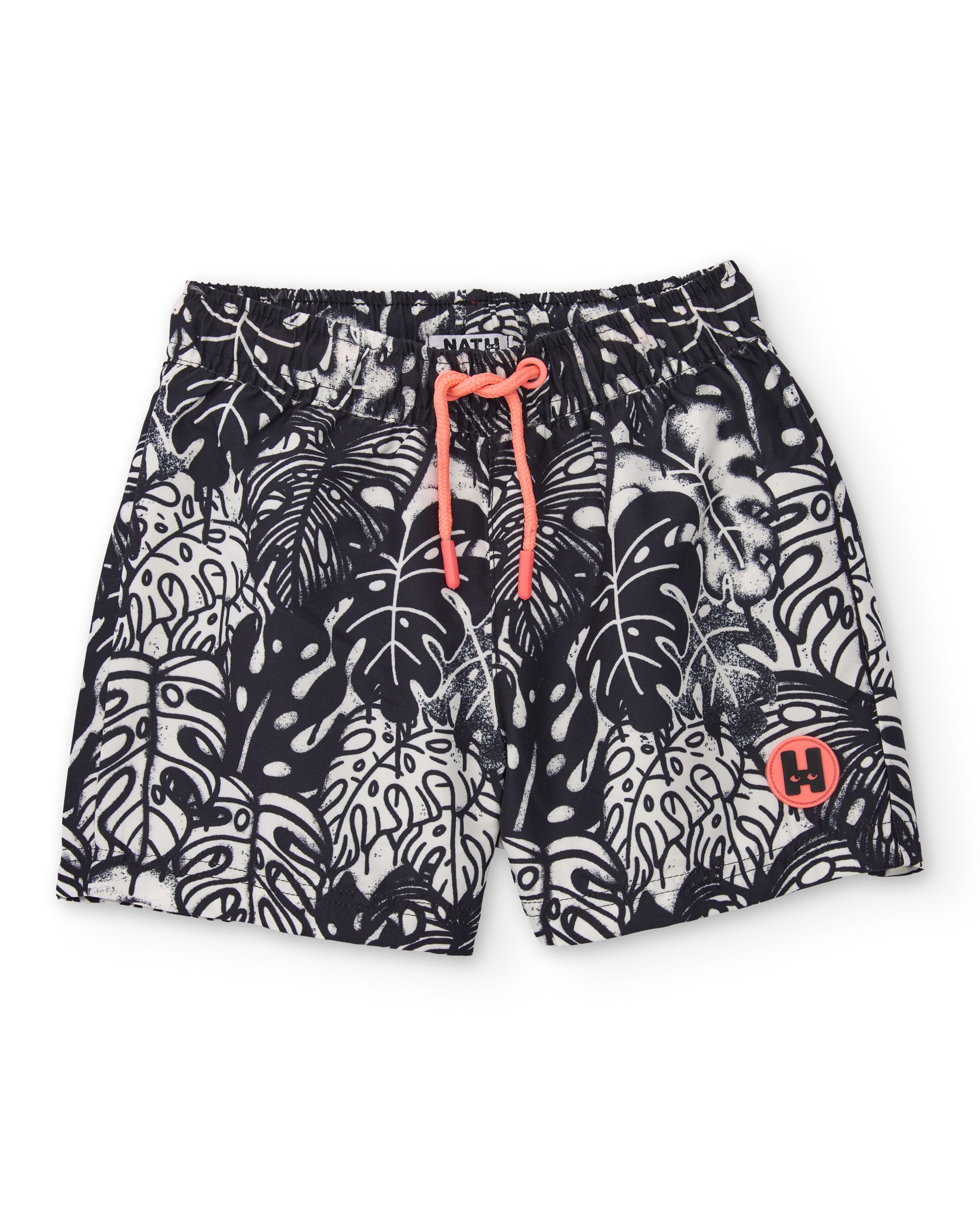 Bañador de niño de plana con estampado tropical